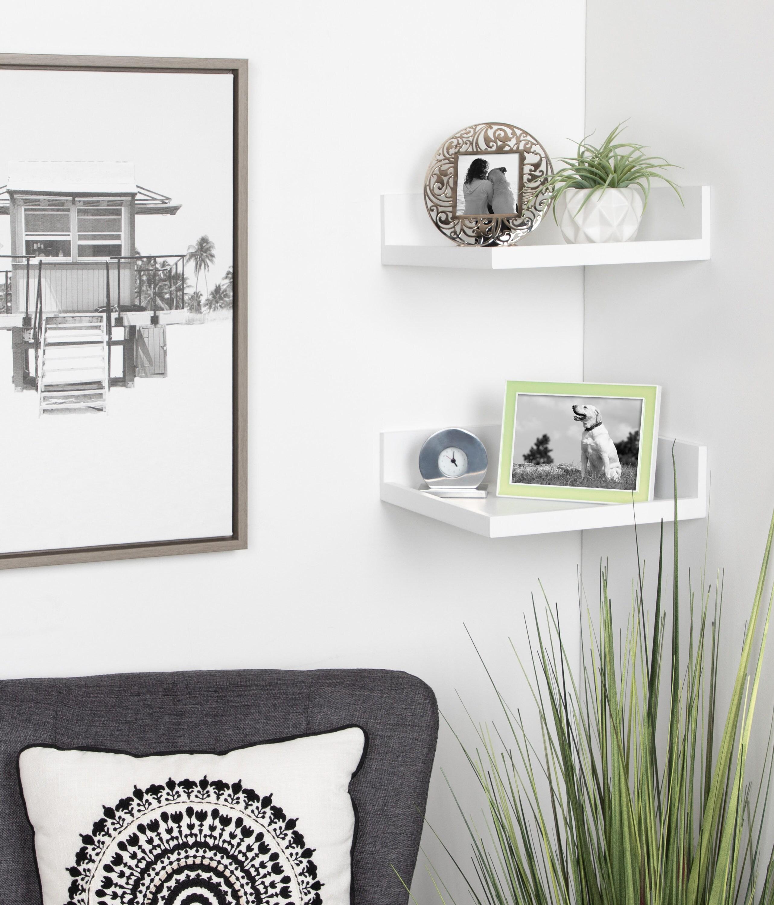 Latitude Run® Kinta 2 Piece Square Accent Shelf (Set of 2)