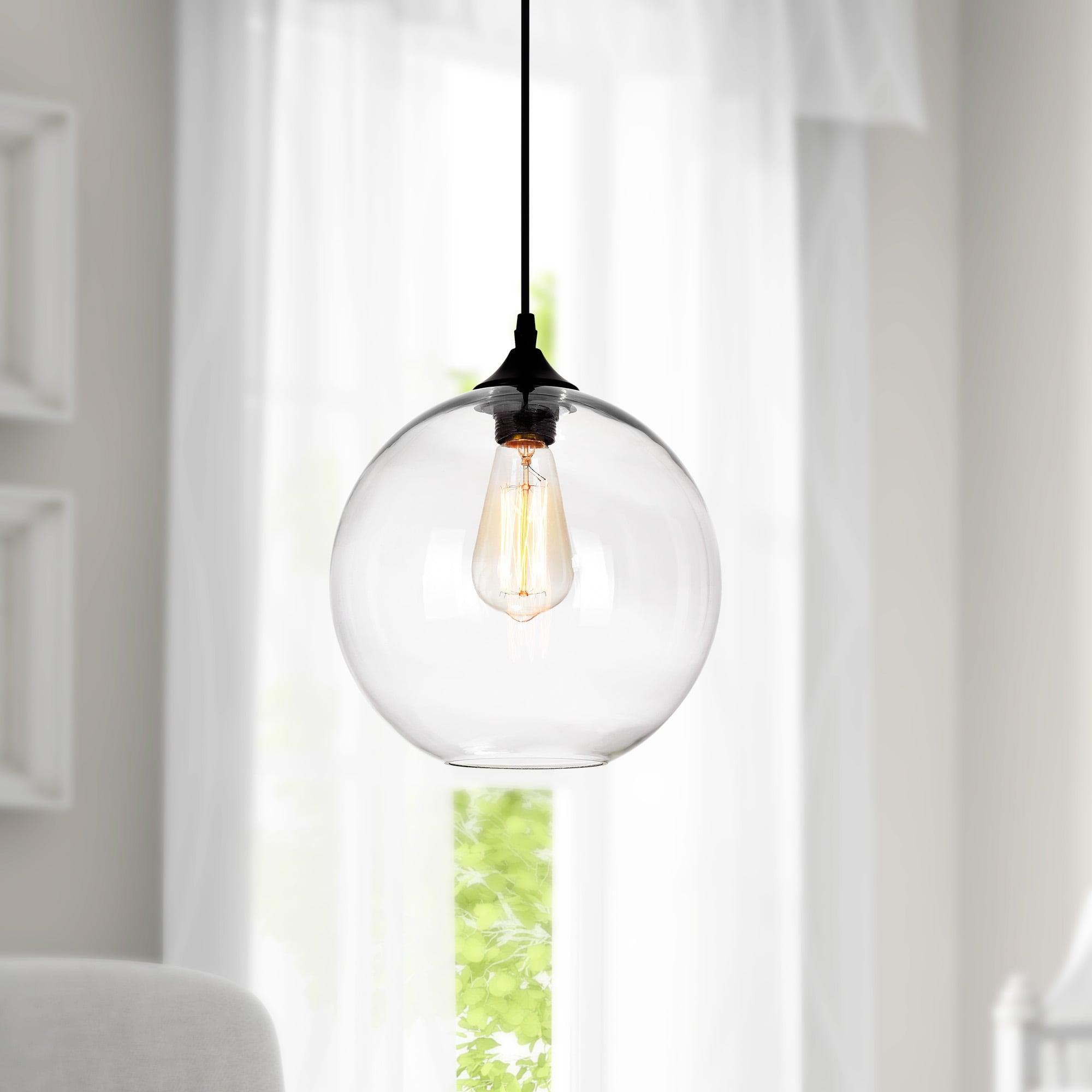 CWI Lighting 1 Light Contemporary Glass Mini Down Pendant in Clear