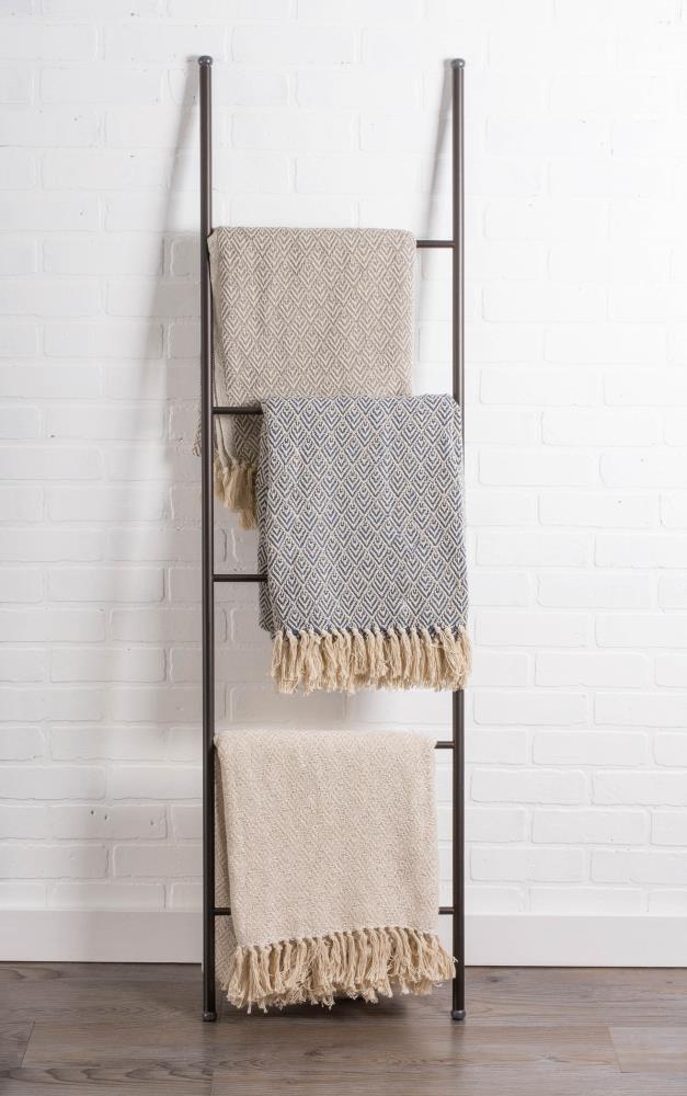 Design Imports Hand Woven Throw Blanket