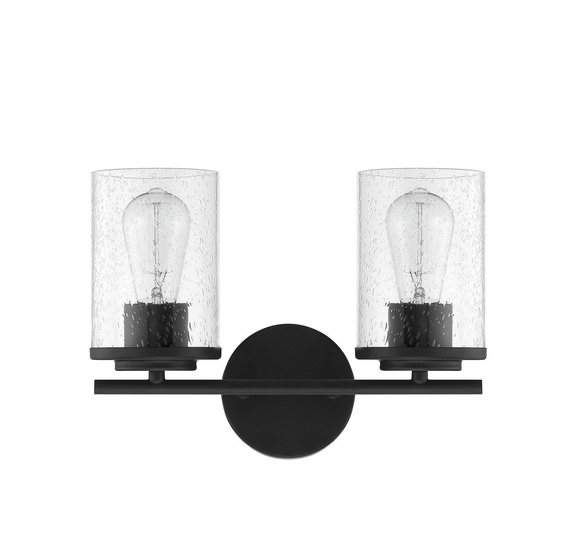 Savoy House Marshall 2 - Light Vanity in  Matte Black