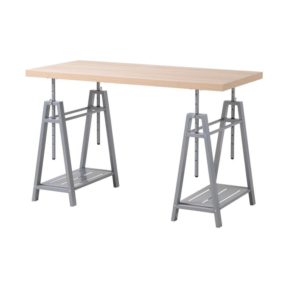 Williston Forge Cayuga Adjustable Solid Wood Top Standing Desk