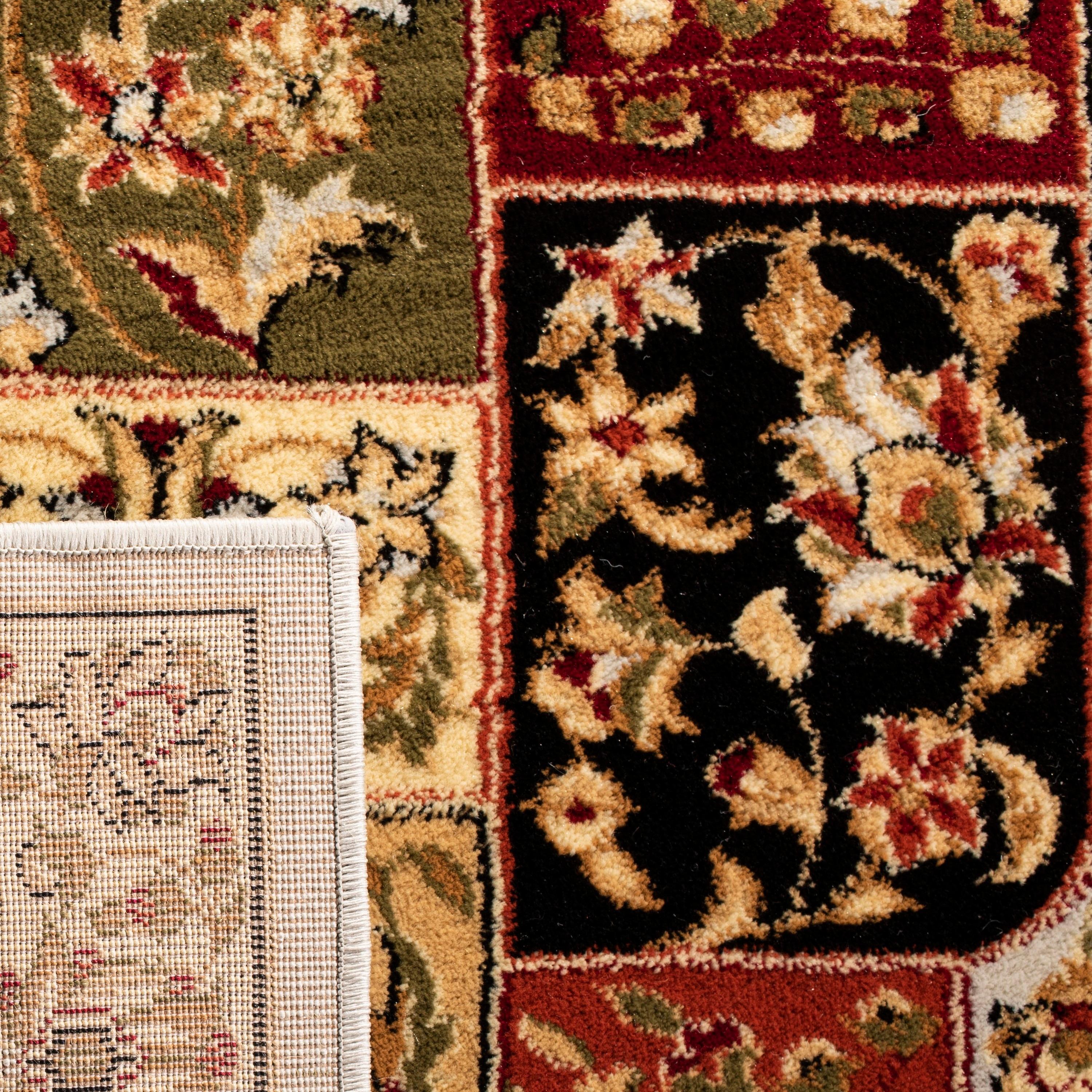 Lyndhurst LNH318 Power Loomed Area Rug Grey / Multi 4' X 6' - Safavieh.