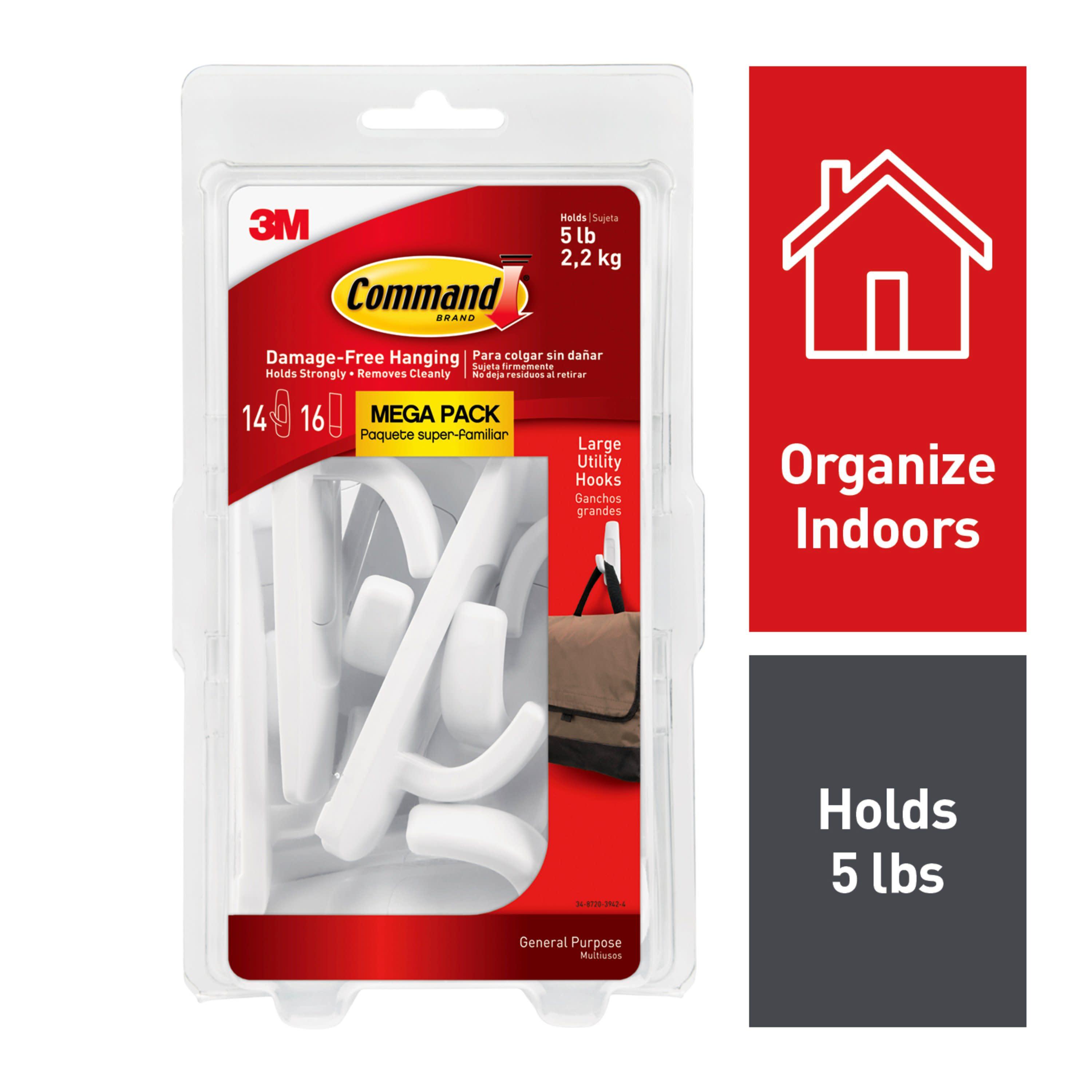 Command 5 Lb. Hooks (Set of 14)