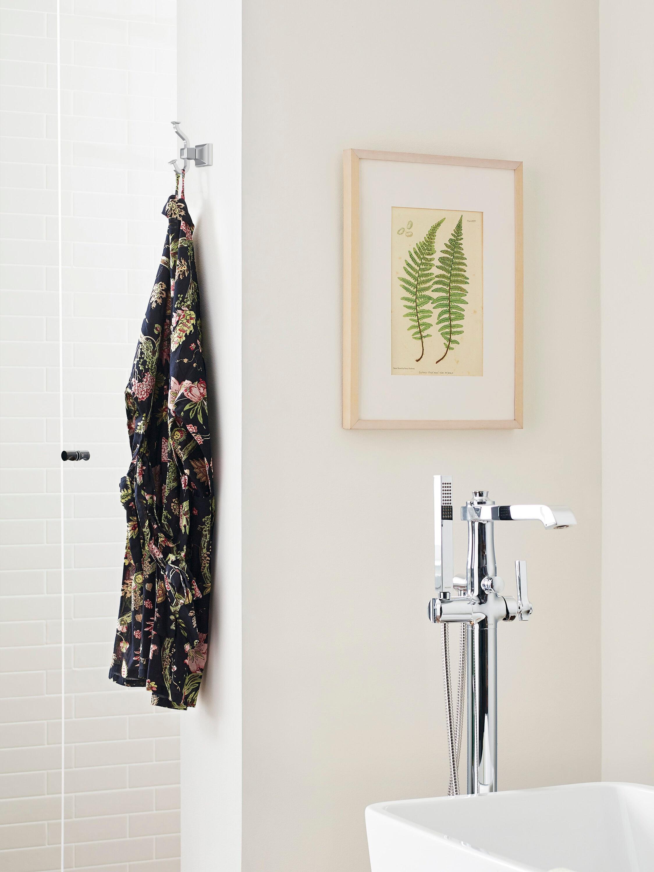 Amerock Mulholland Polished Nickel Single Prong Robe Hook