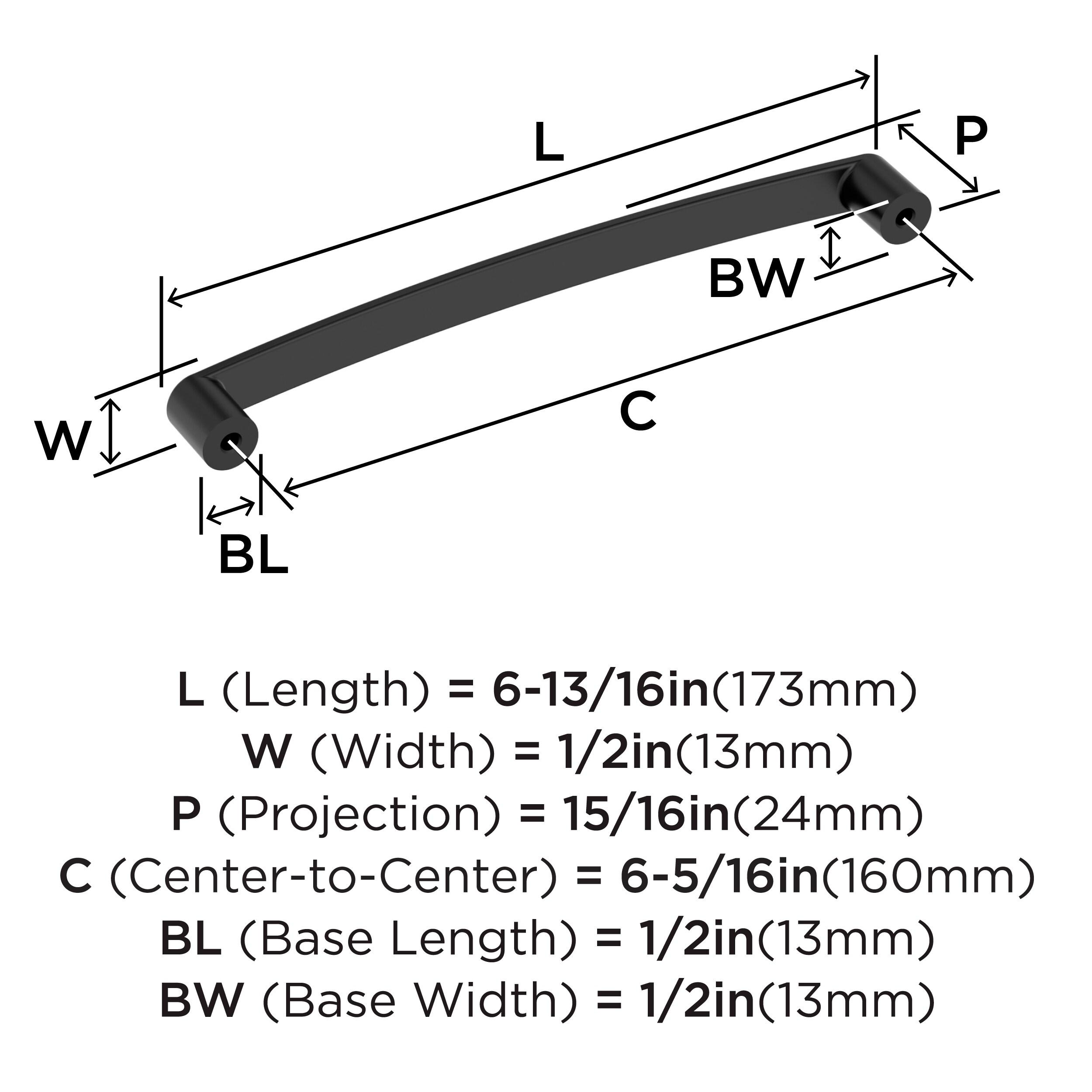 Rift 6-5/16 inch (160mm) Center-to-Center