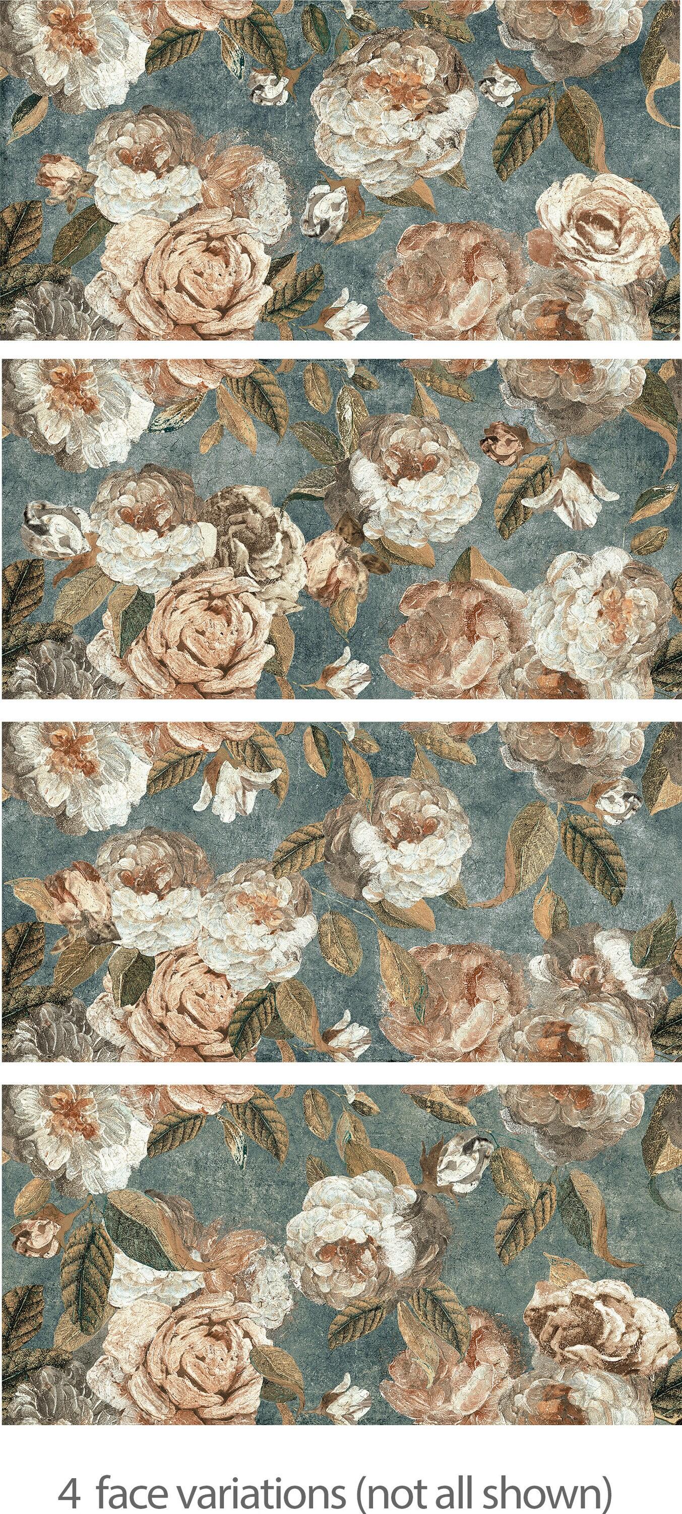 Merola Tile Parete Fiori 24" x 47" Porcelain Natural / Floral Wall & Floor Tile