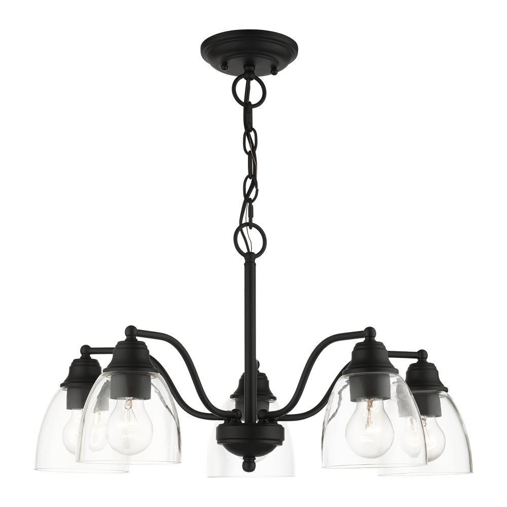 Livex Lighting Montgomery 5 - Light Chandelier in  Black