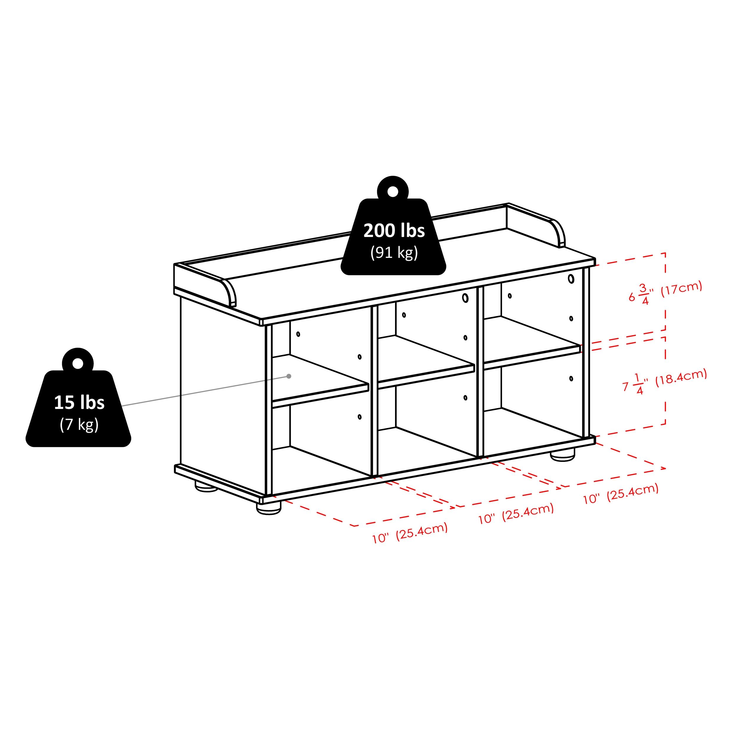 Townsend Entry Bench with Cushion And Storage Espresso - Winsome: Foyer Seating, Mudroom Organizer