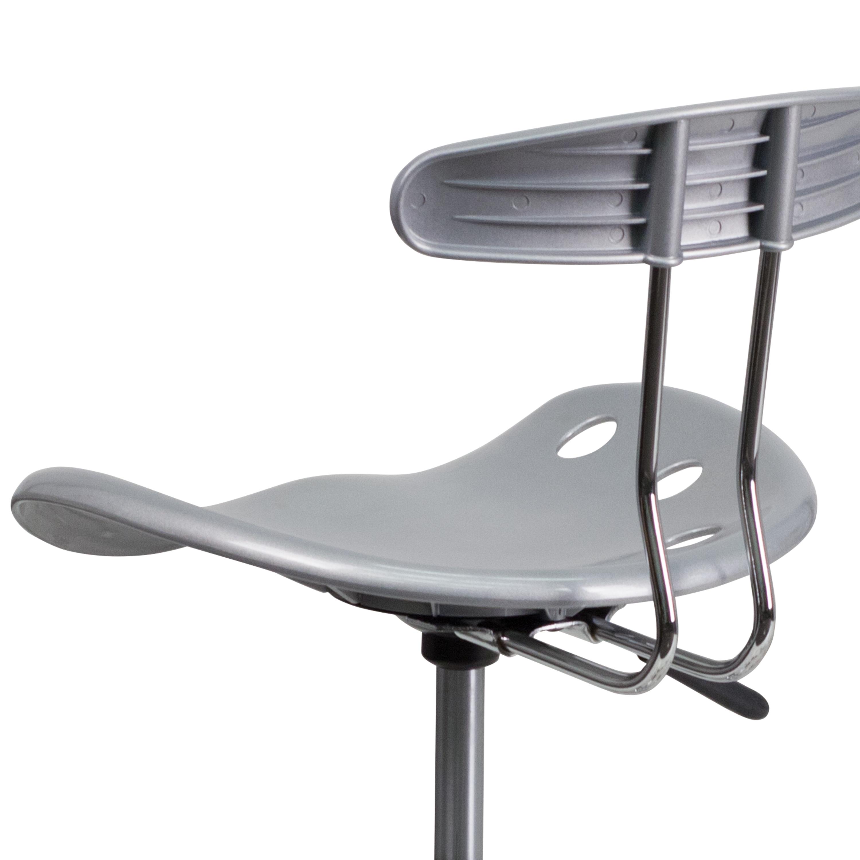 Flash Furniture Bonavant Adjustable Swivel Chair for Desk and Office with Tractor Seat
