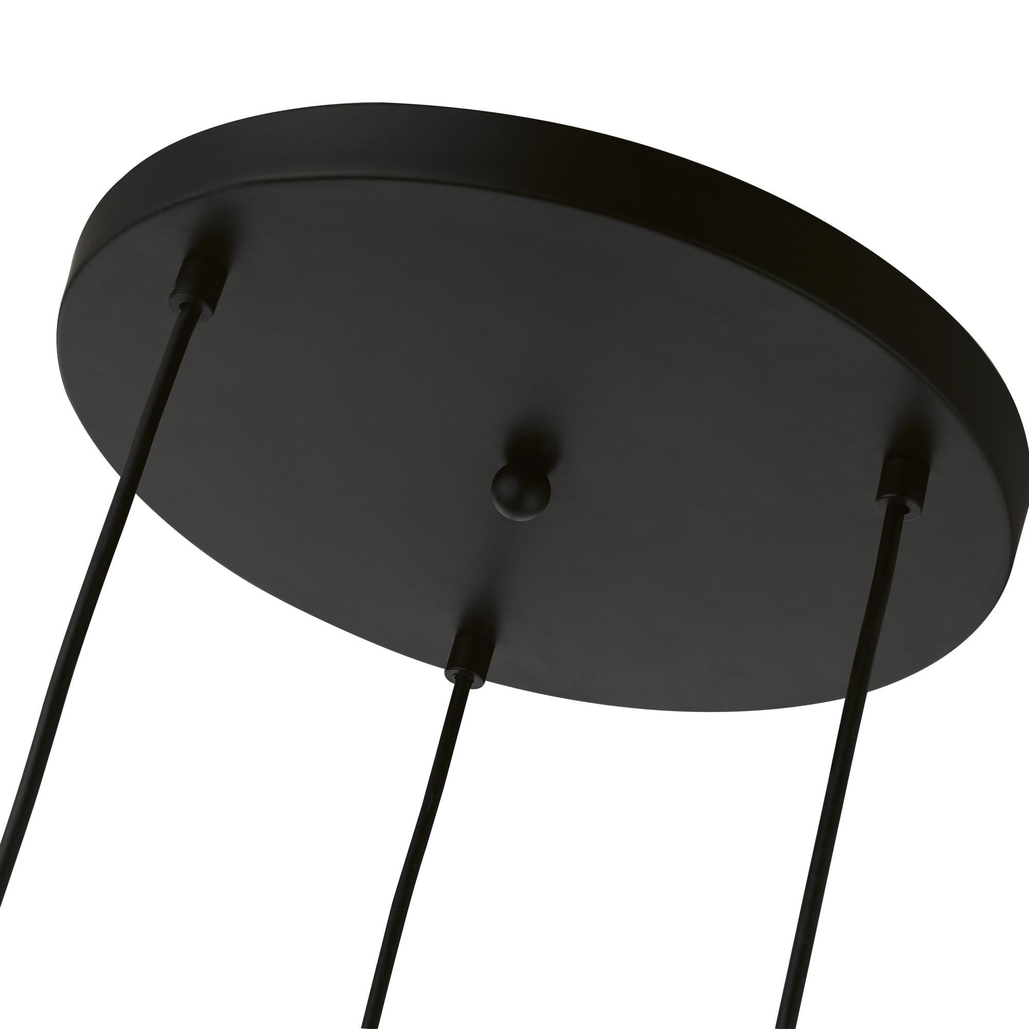 Livex Lighting Catania 3 - Light Pendant in  Black/Brushed Nickel