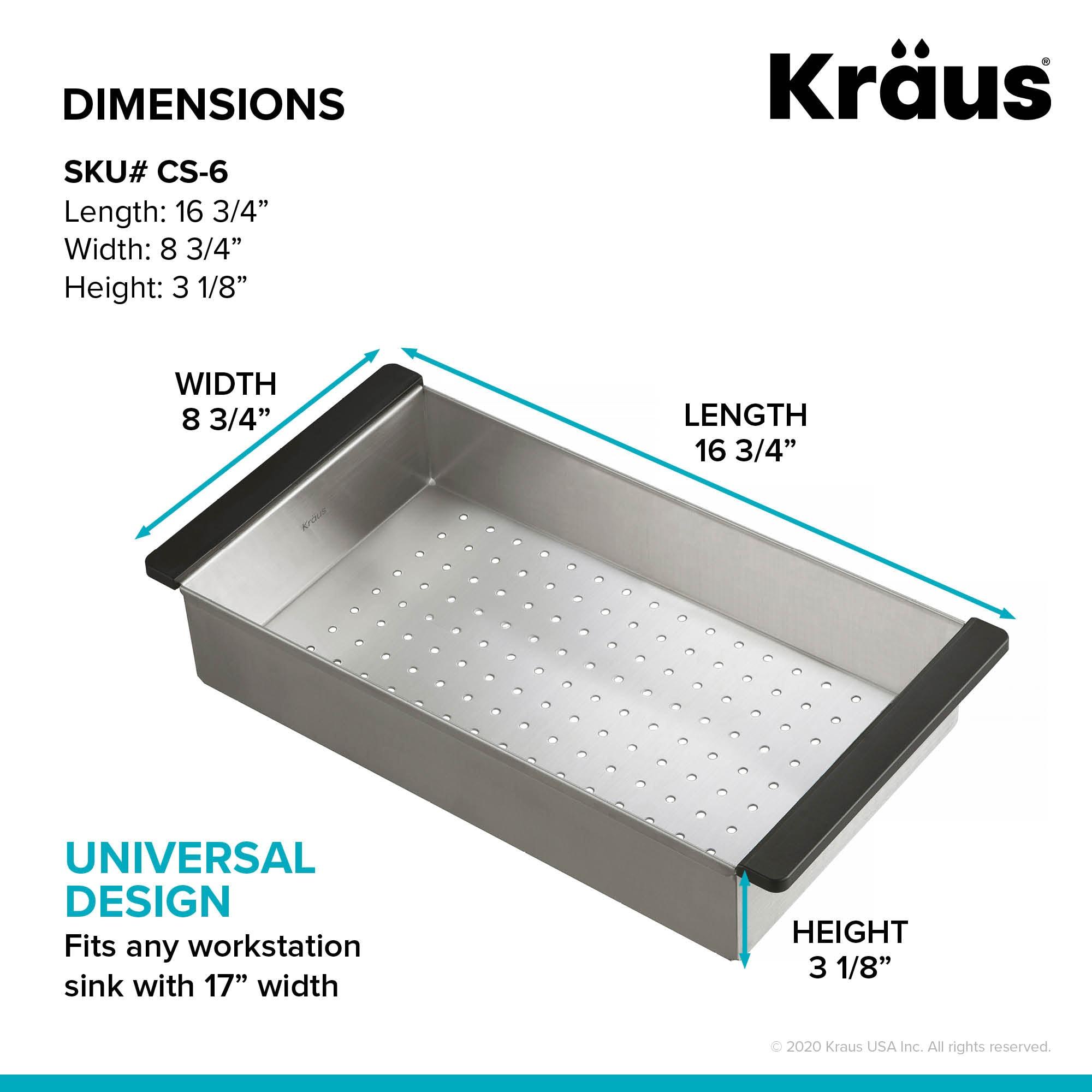 Kraus Kore Stainless Steel Colander