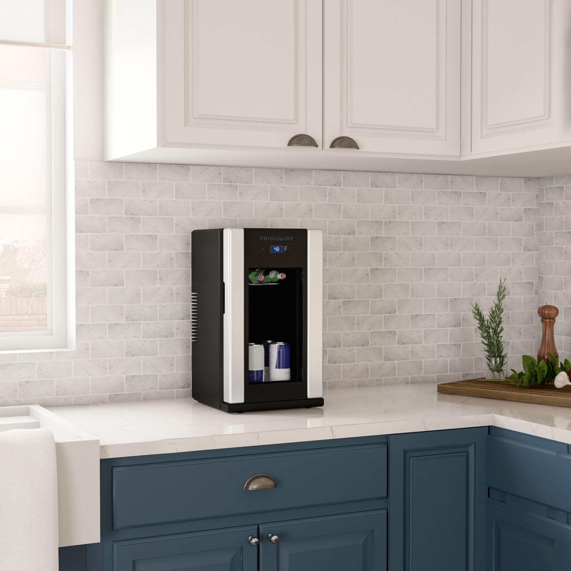 Frigidaire FRIGIDAIRE 18 Can OR 4 Wine Bottle Retro Beverage Fridge, Temperature Control, Thermoelectric