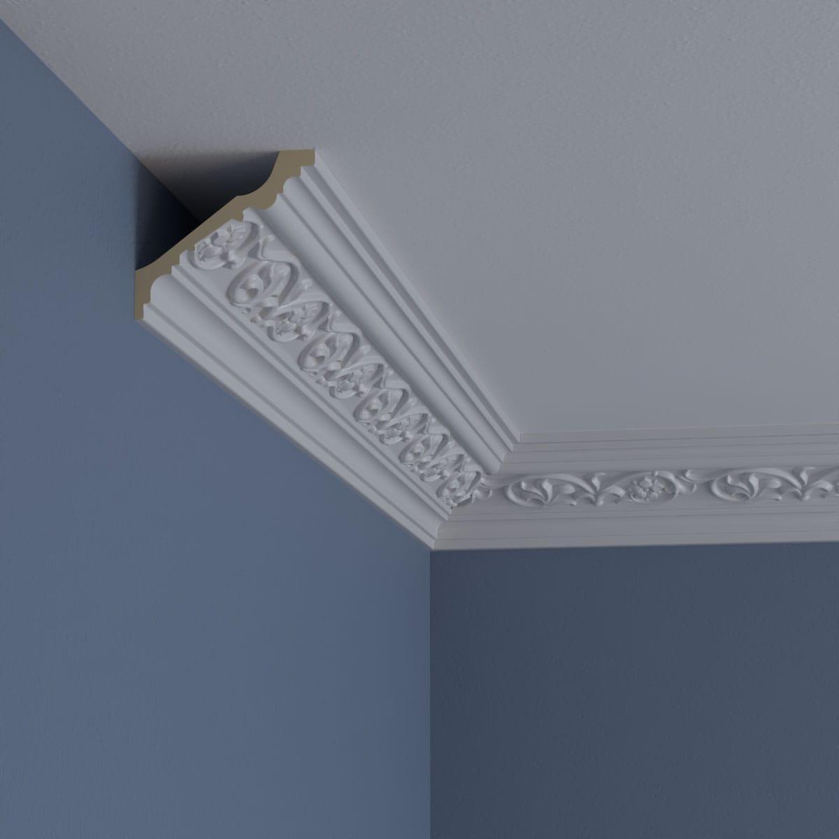 Ekena Millwork 3"H x 3 3/8"P x 4 1/2"F x 94 1/2"L Medway Crown Moulding