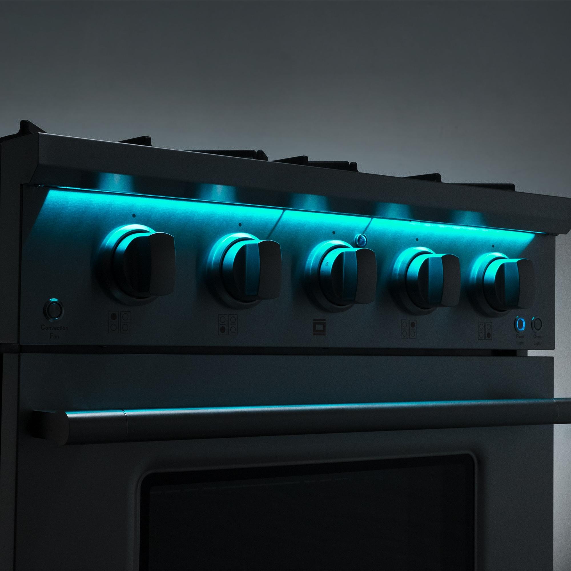 30 in. 3.5 cu. ft. Gas Range with 4 Burners in Stainless Steel