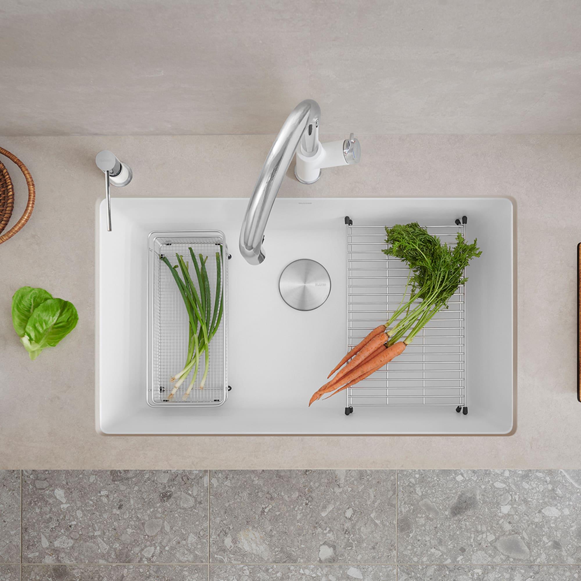 Precis SILGRANIT 32" L X 19" W Super Single Undermount Kitchen SInk