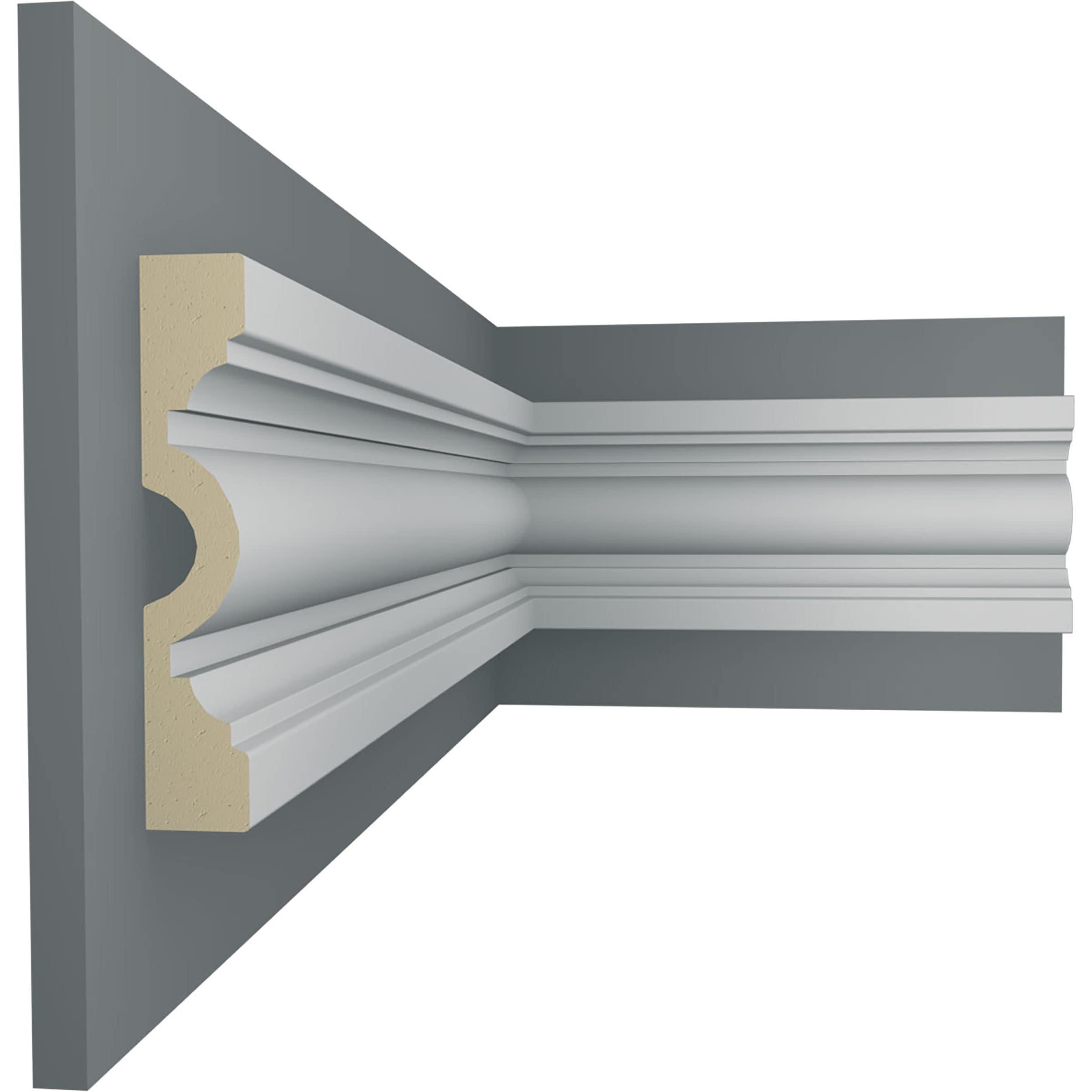 Ekena Millwork 4"H x 3/4"P x 94 1/2"L Gorleen Chair Rail (Set of 8)
