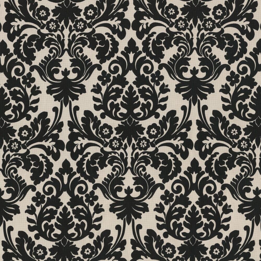 Pillow Perfect Essence Onyx Damask Indoor/Outdoor Reversible Throw Pillow (Set of 2)