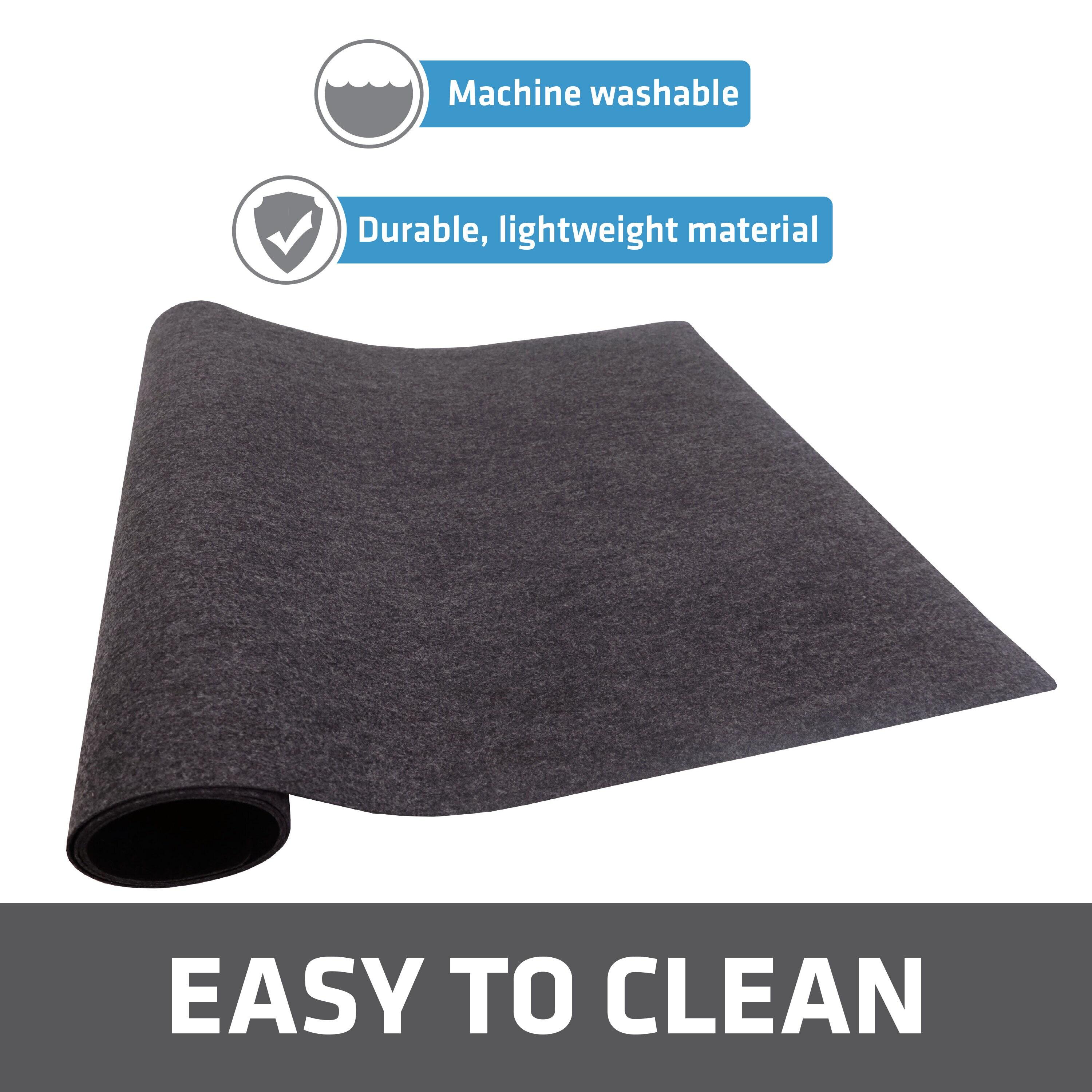 Drymate Under Sink Mat, Protective Cabinet Liner For Kitchen & Bathroom - Absorbent, Waterproof, Machine Washable (24”x29”) (Charcoal) (USA Made)