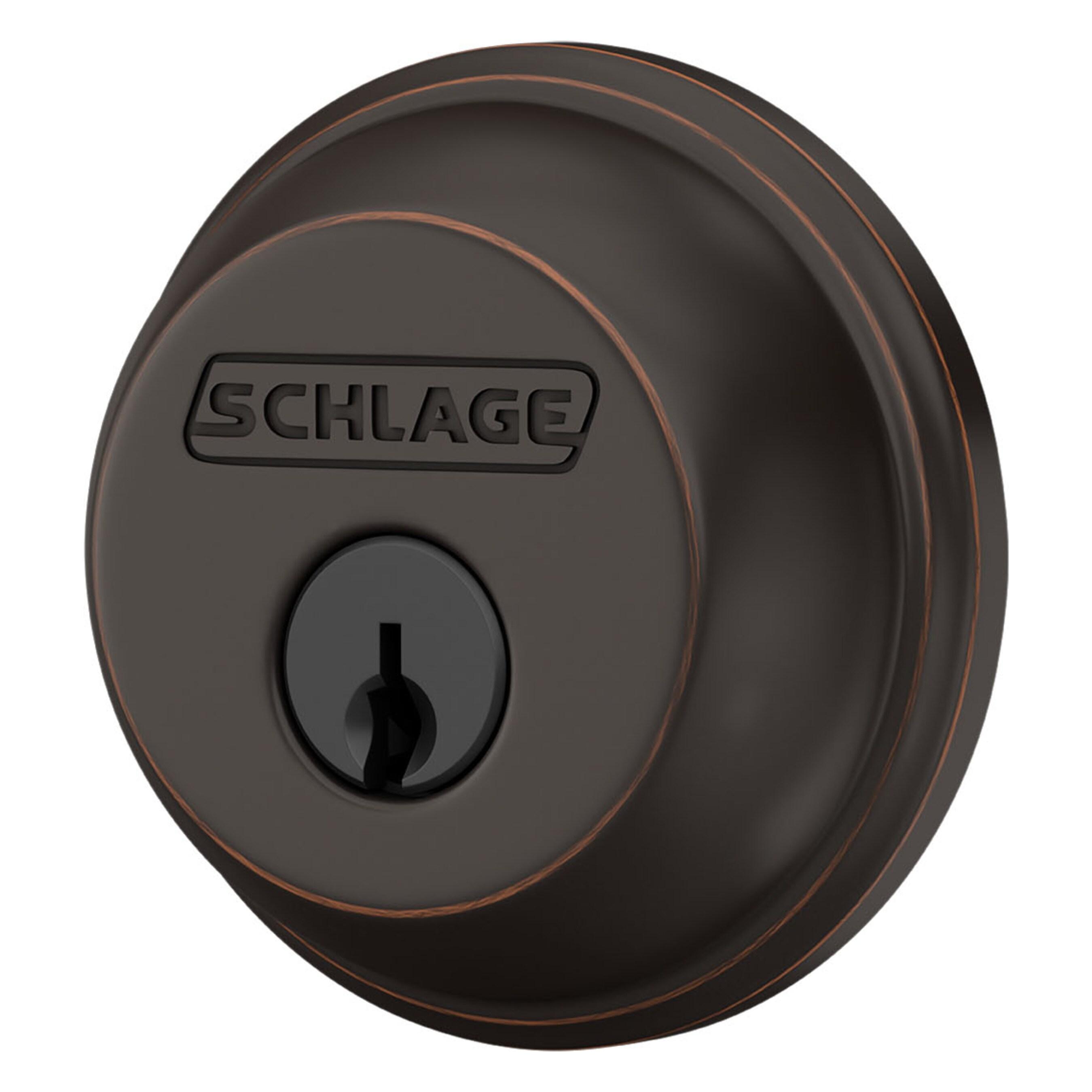 Schlage Aged Bronze Zinc Single Cylinder Deadbolt