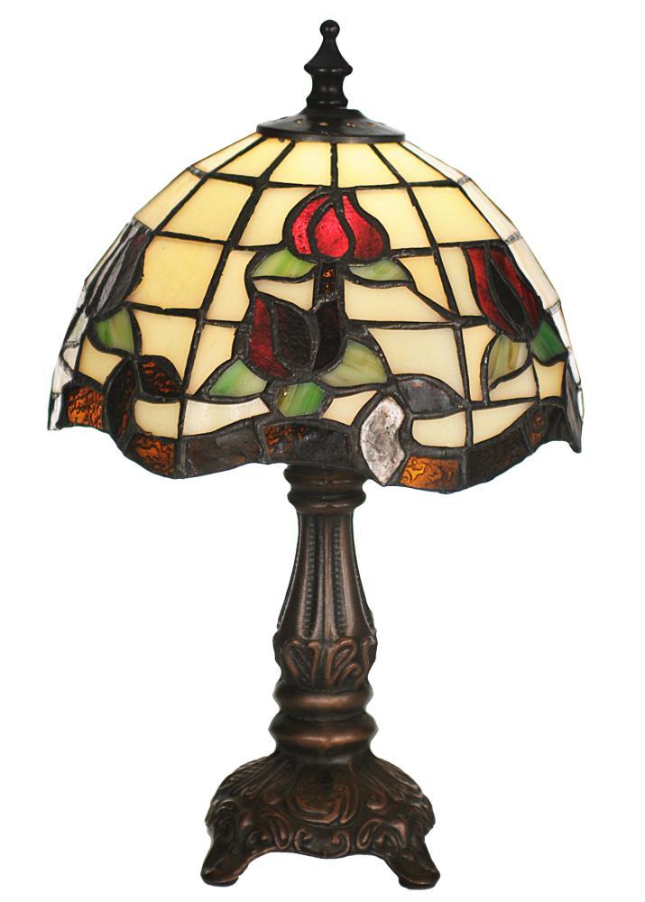 19189 Meyda 11.5"H Roseborder Mini Lamp