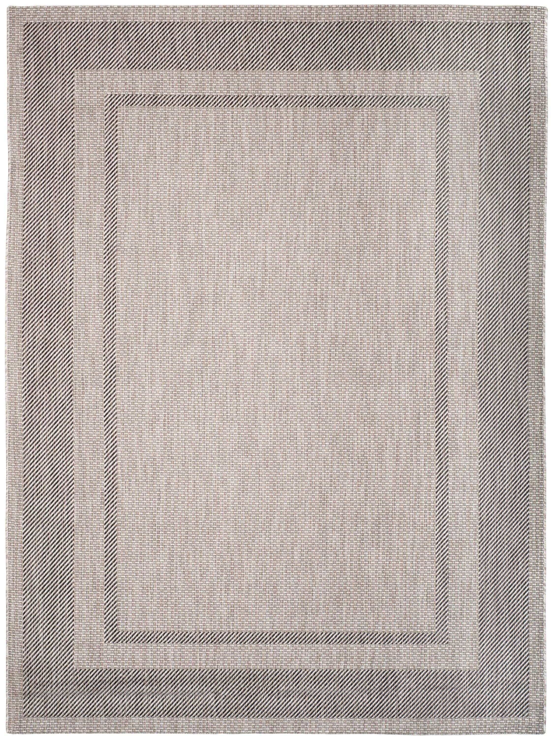 Courtyard CY8477 Power Loomed Indoor/Outdoor Area Rug - Beige/Black - 8'9"x11'9" - Safavieh.