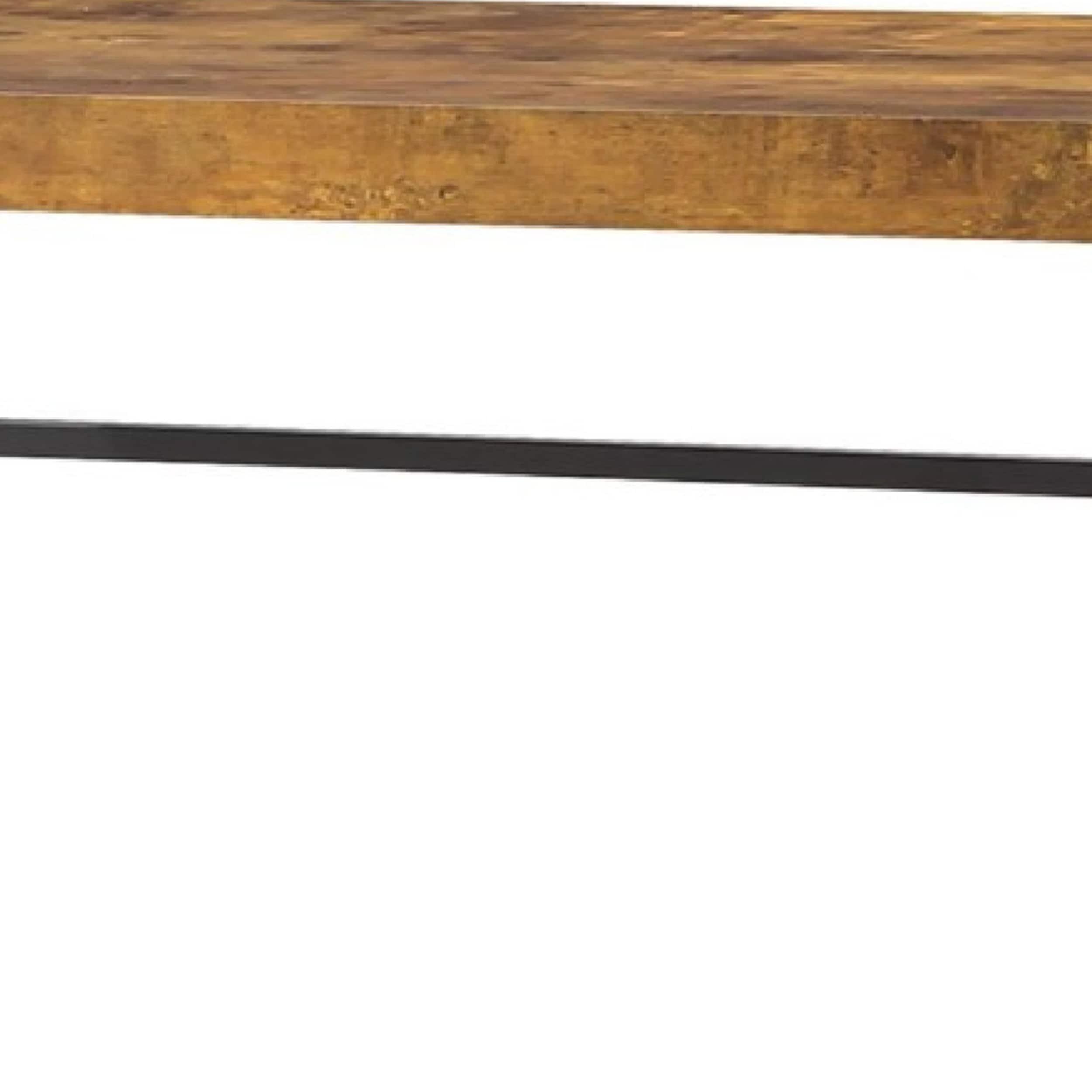 Benjara Atelier Computer Writing Desk, Antique Brown