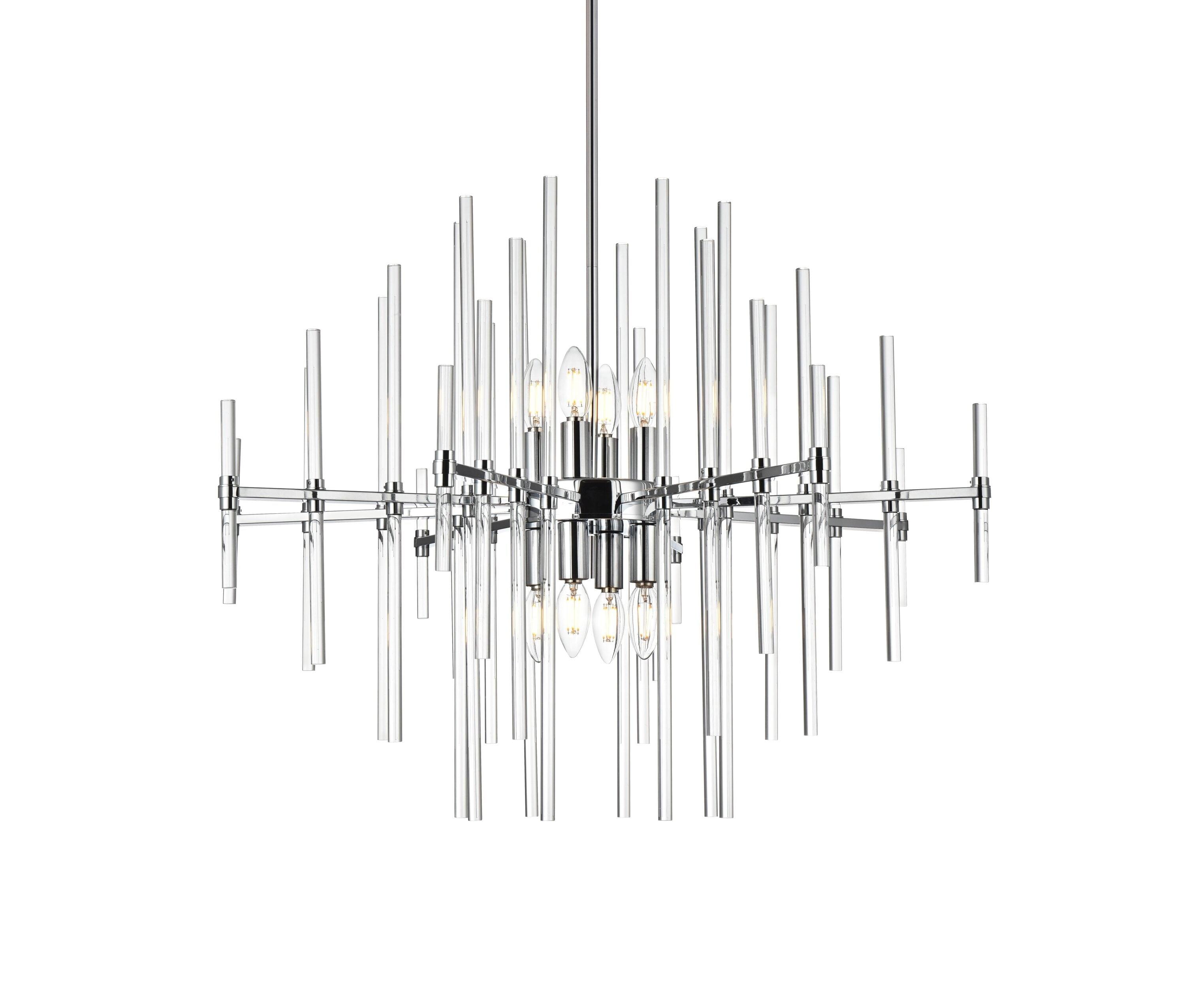 Elegant Lighting Sienna 8 - Light Pendant in  Chrome