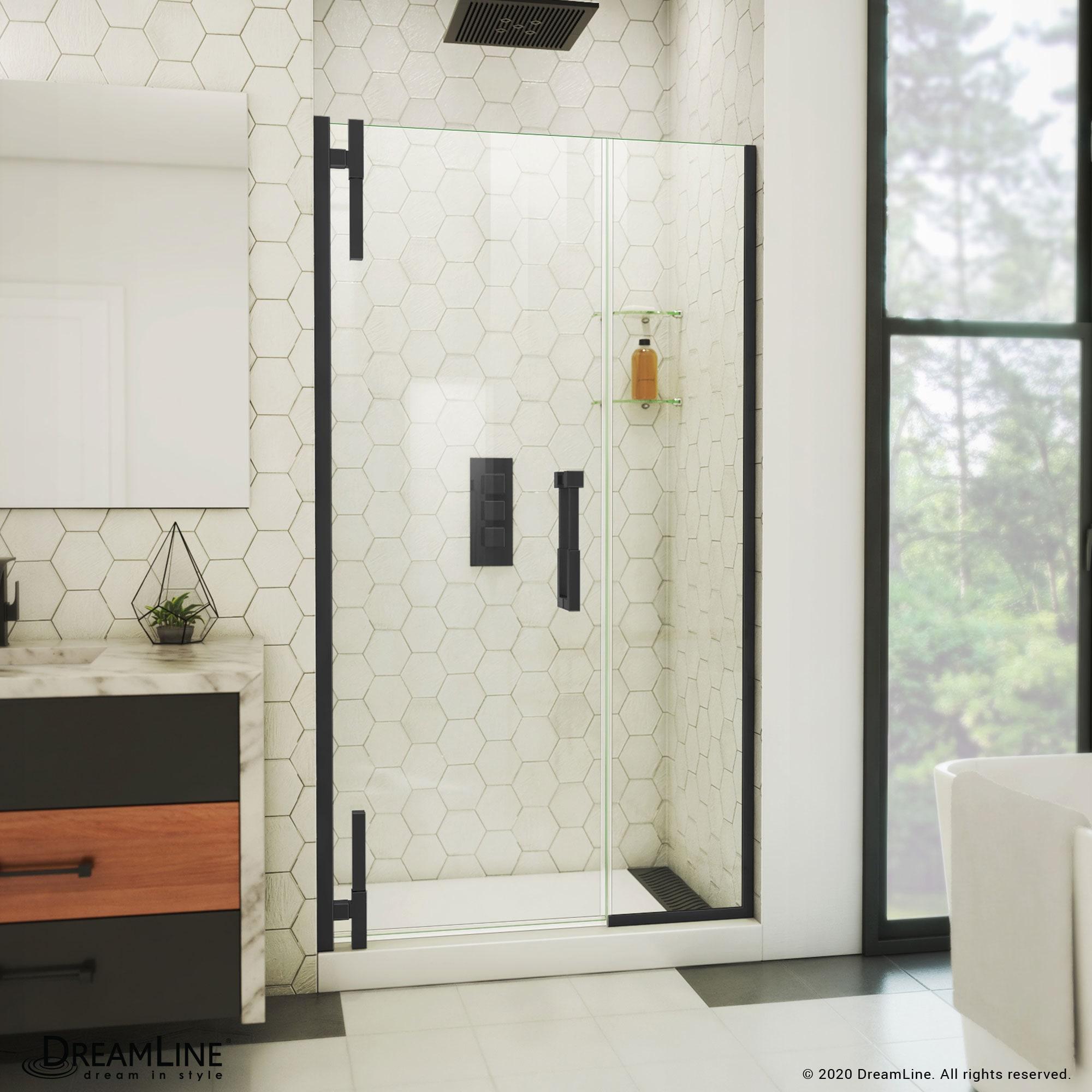 DreamLine Ascend 40-41 in. W x 72 in. H Frameless Pivot Shower Door