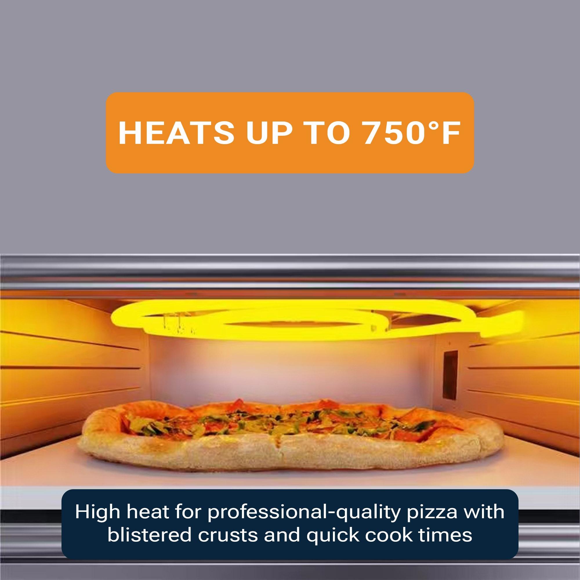 Equator Advanced Appliances Equator ELECTRIC PIZZA OVEN Multi Program w/ Baking Stone Countertop 0.5cf 110V | Wayfair