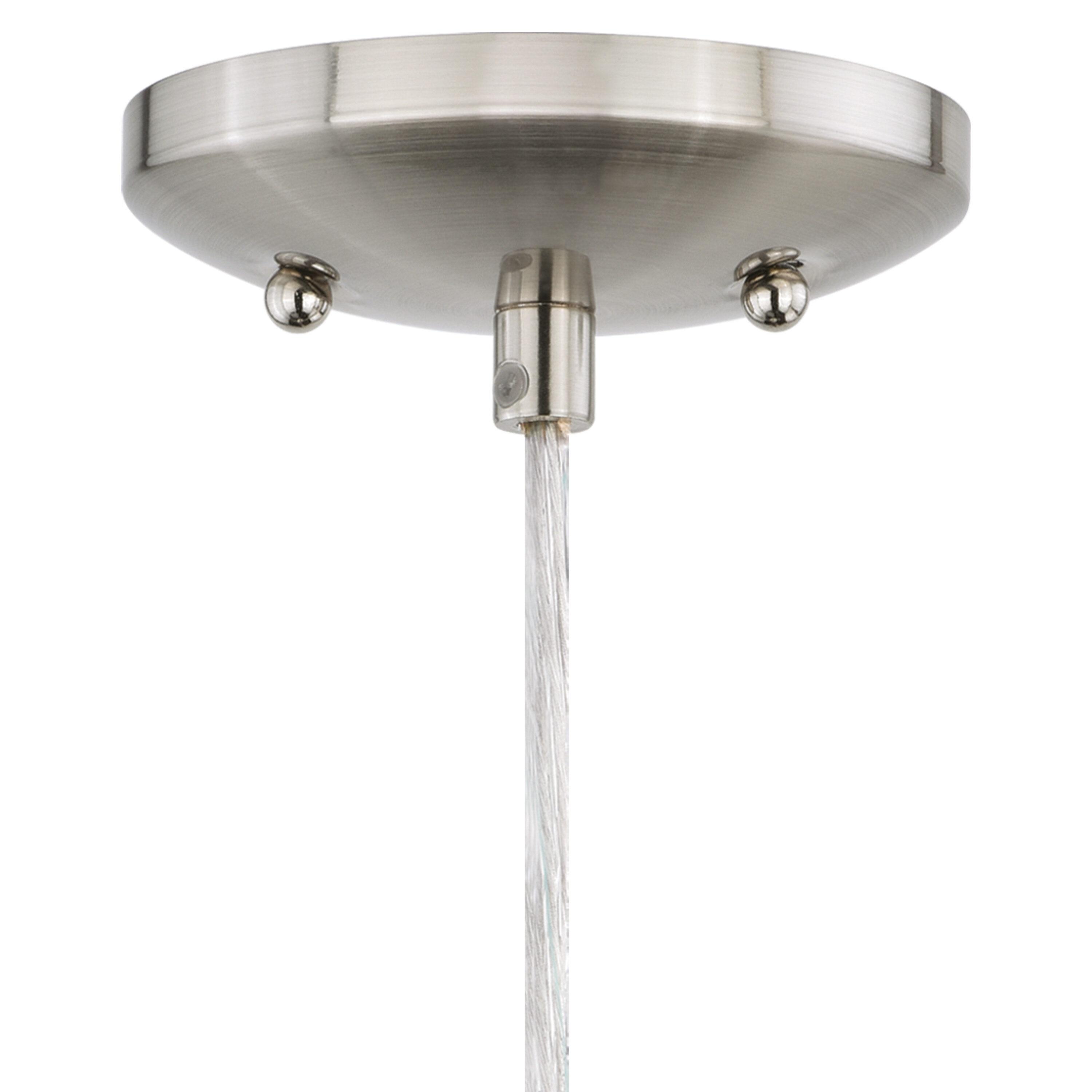 Vaxcel Milano 1 - Light Pendant in  Satin Nickel