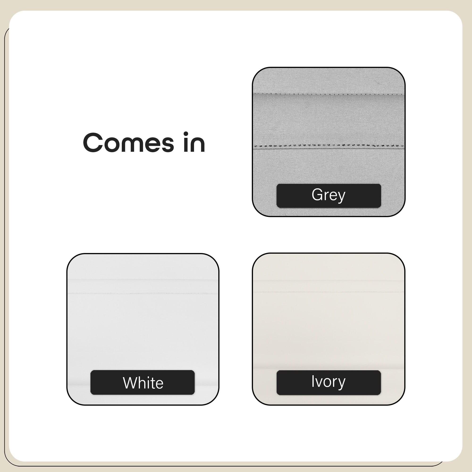 Achim Roman Indoor Cordless Ivory Polyester Blackout Window Roman Pleated Shade, 64" L x 30" W