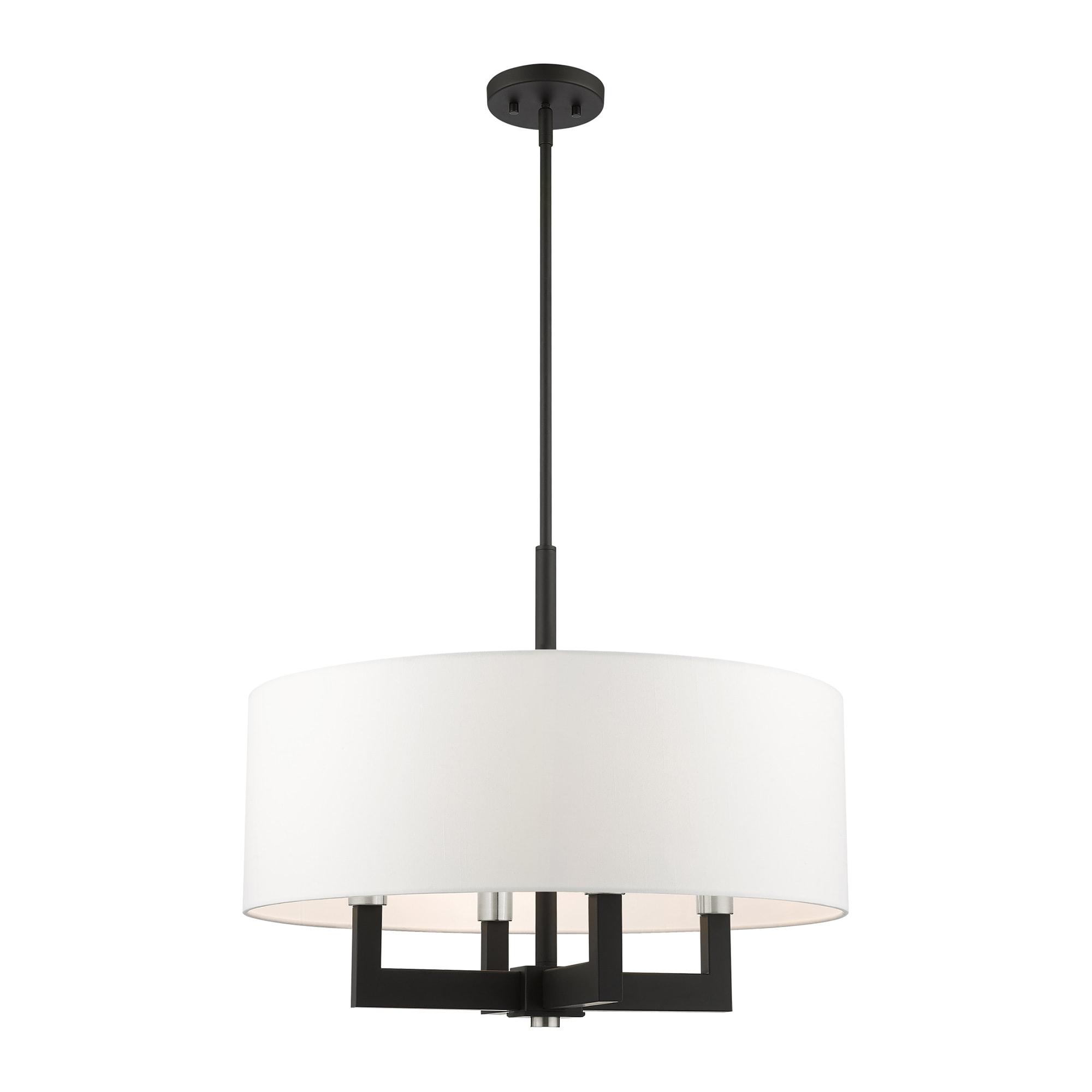 Livex Lighting Cresthaven 4 - Light Chandelier in  Black