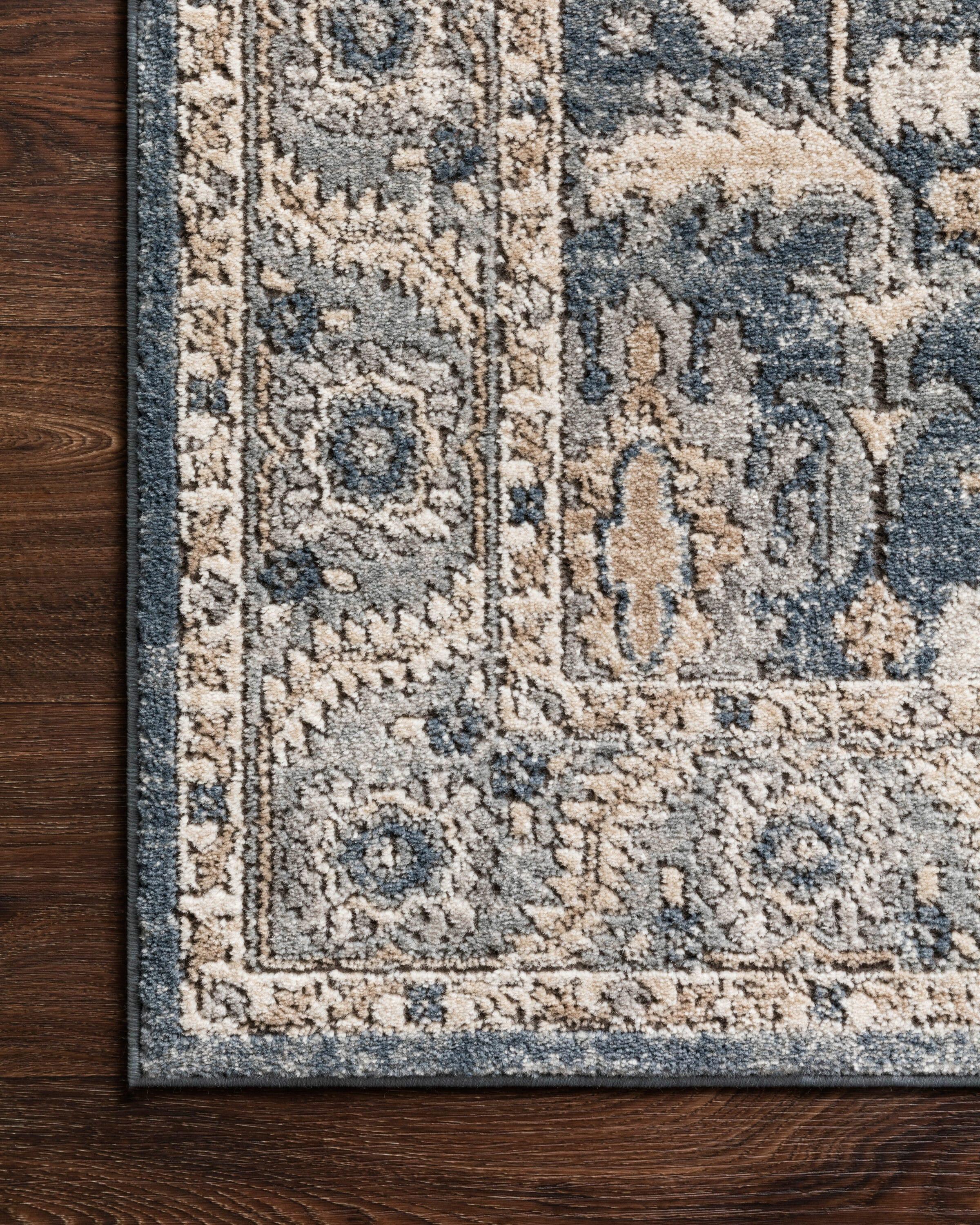 Loloi Teagan Denim / Pebble 3'-4" x 5'-7" Accent Rug