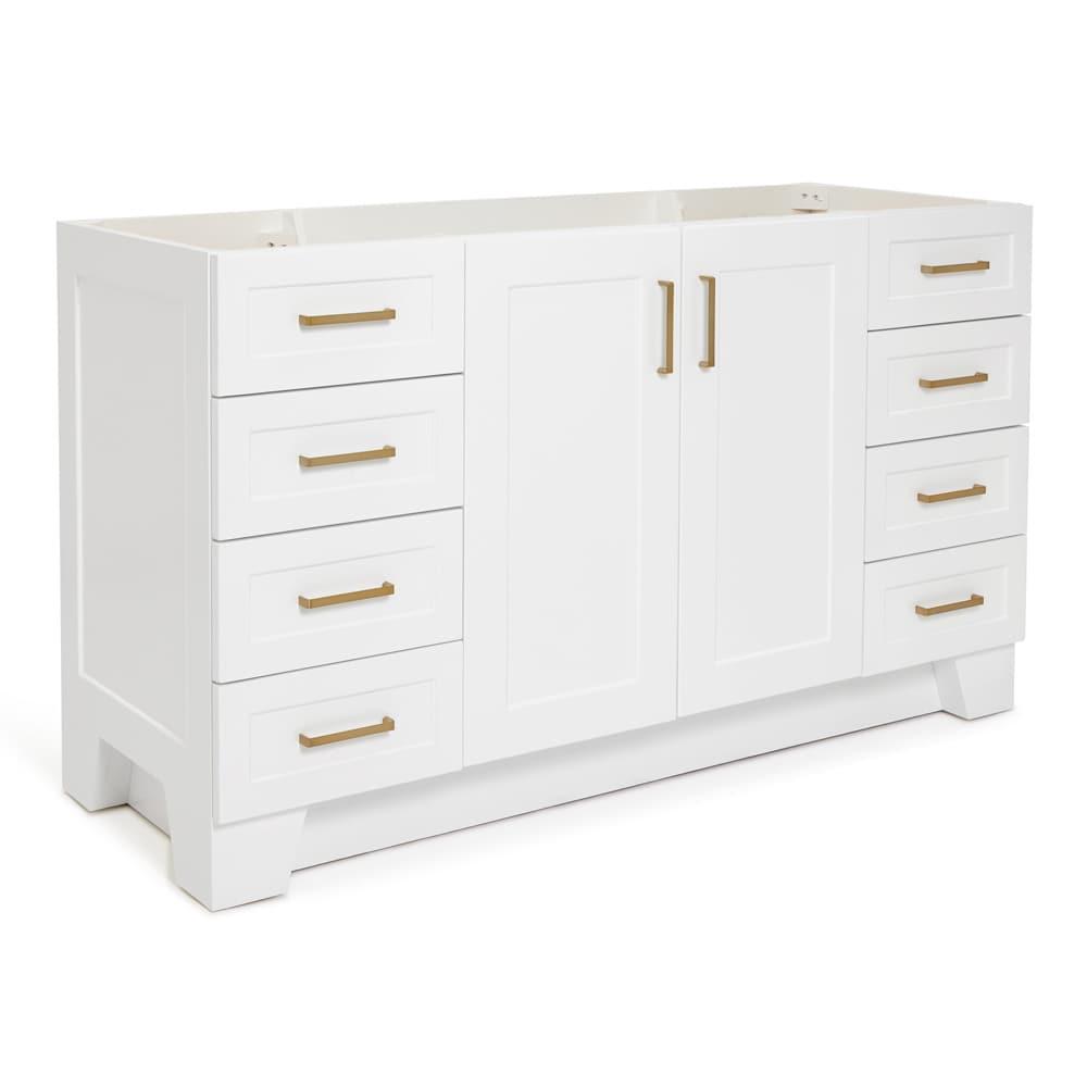 Ariel Q060s-Bc Taylor 60" Free Standing Hardwood Single Vanity Cabinet Only - White