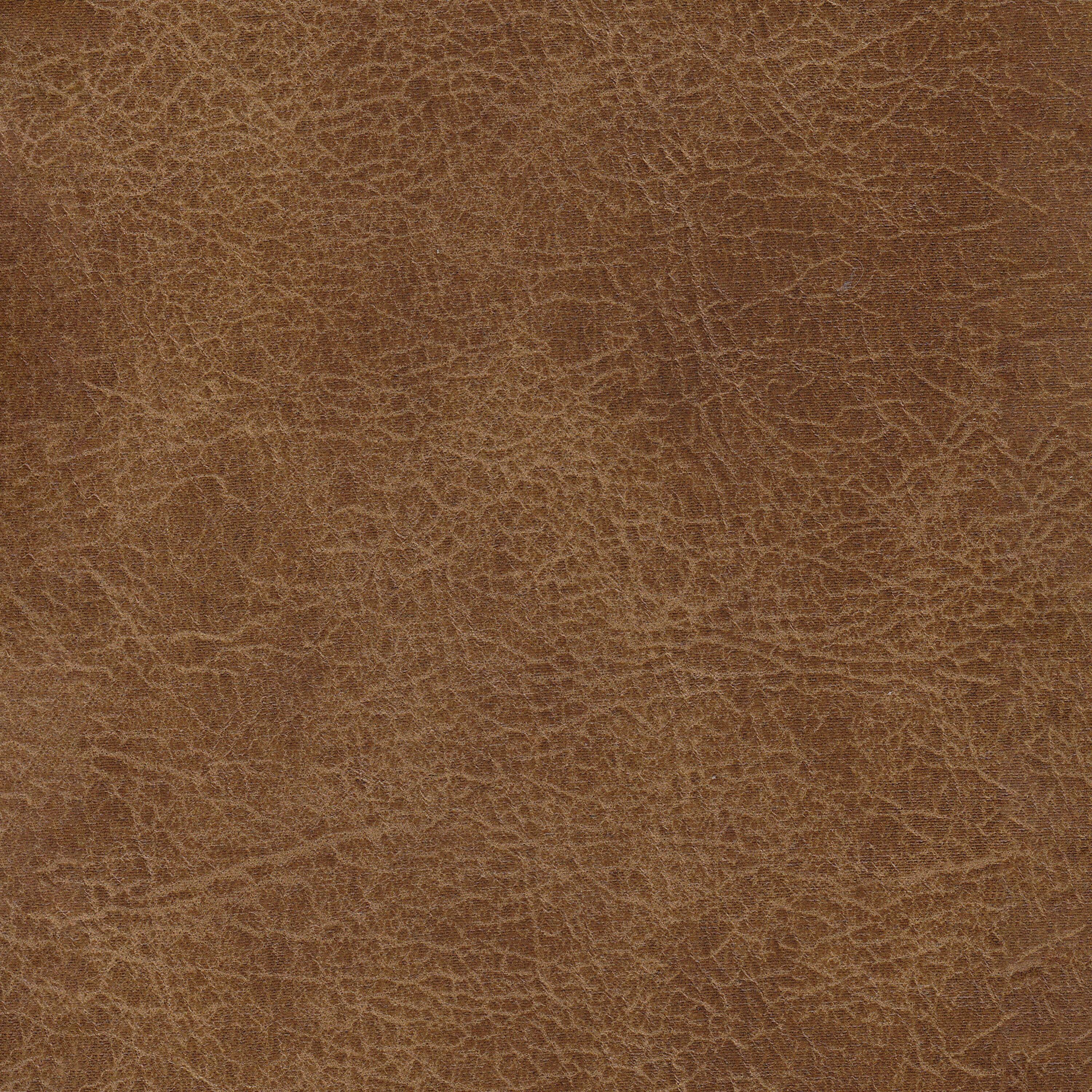 Square Tufted Faux Leather Storage Ottoman Brown - HomePop