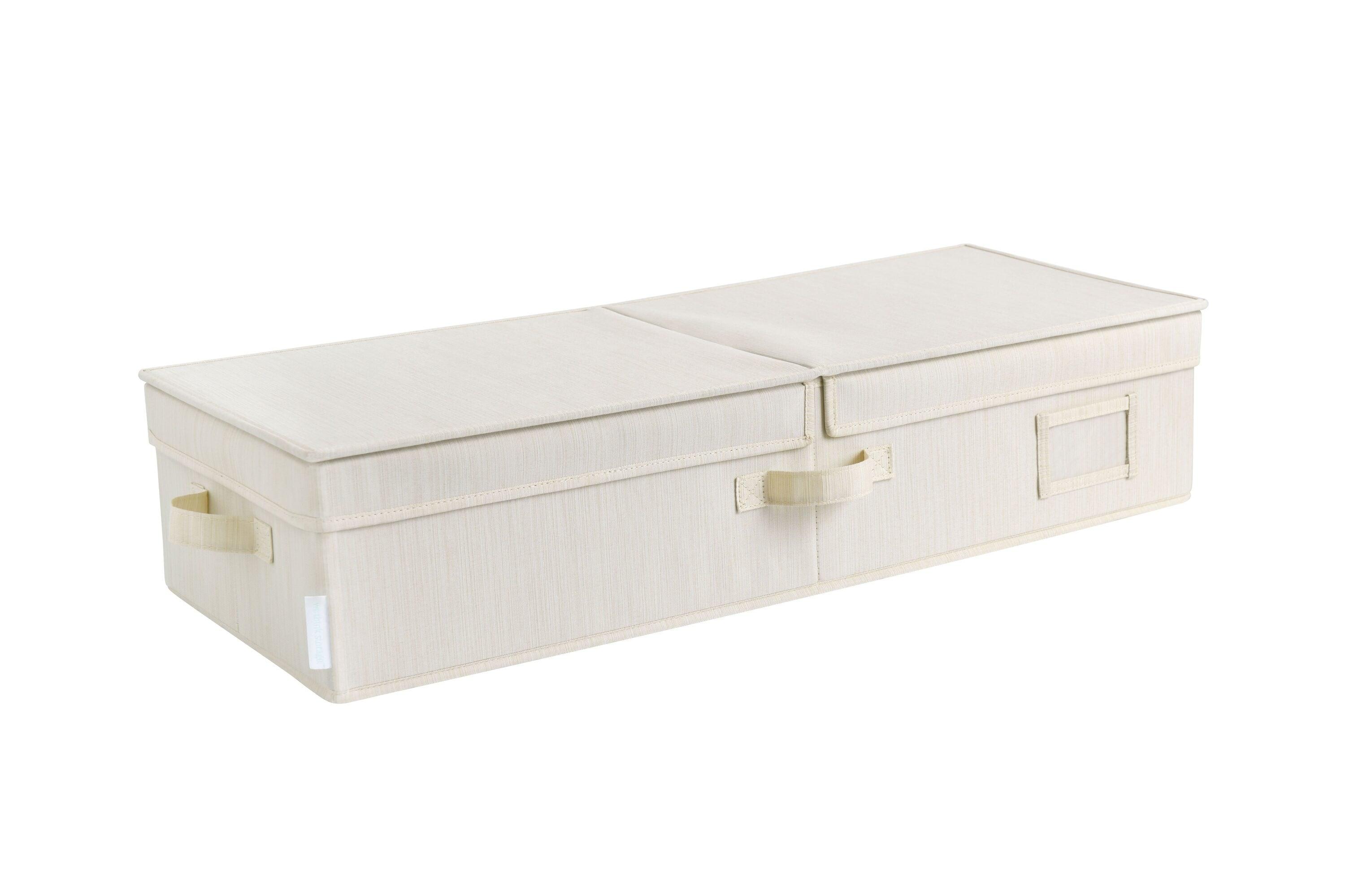 we think storage. 30" x 12" x 6.5" Foldable Under Bed Organizer with Double Folding Lid