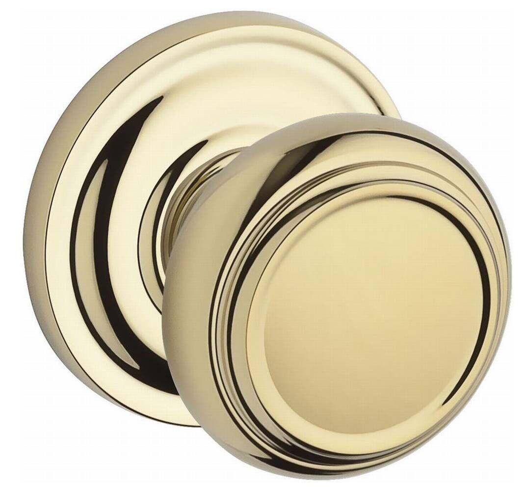 Traditional Passage Door Knob with Traditional Round Rose