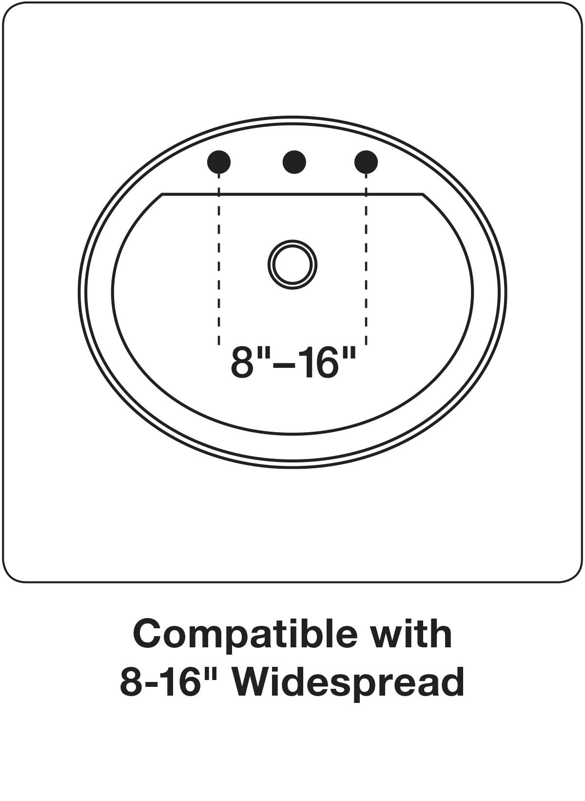 Pennington Ceramic Oval Drop-In Bathroom Sink with Overflow