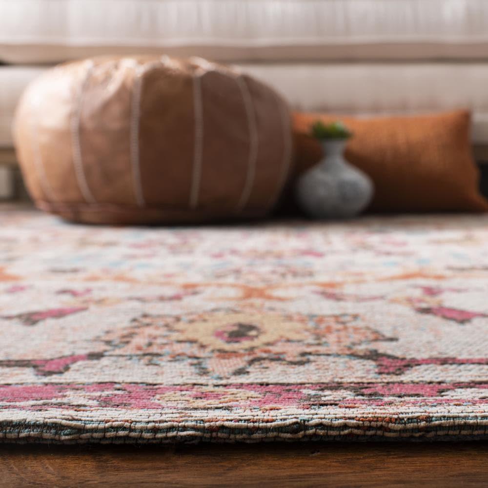 Classic Vintage CLV102 Power Loomed Area Rug - Red/Beige - 6'x9' - Safavieh.