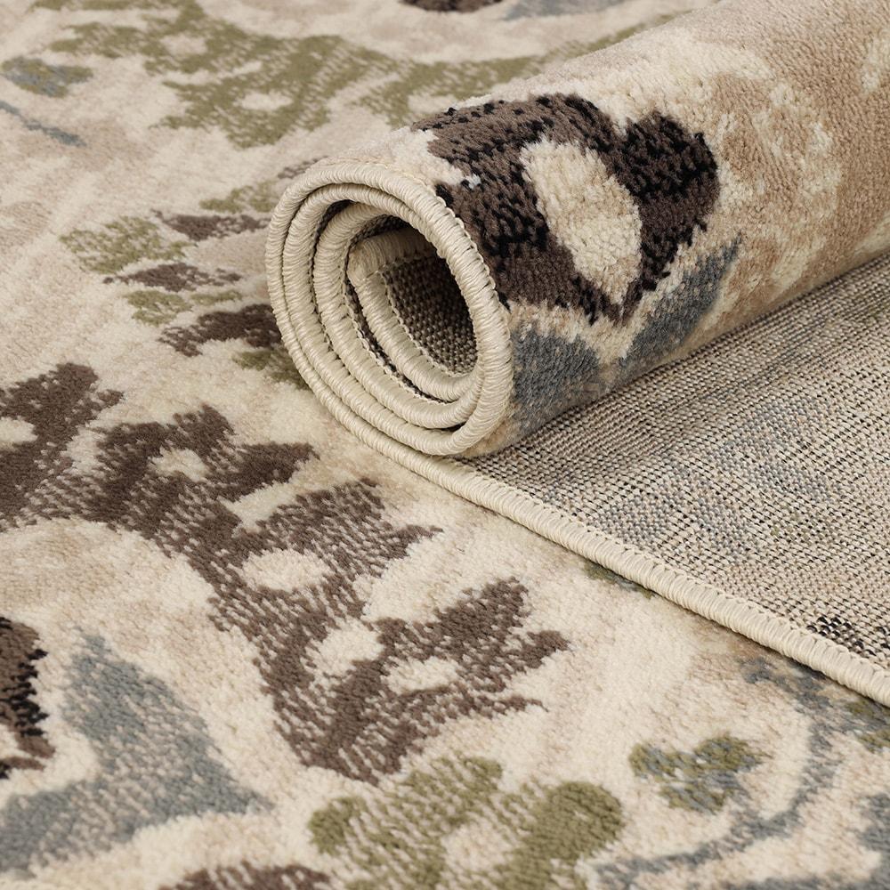 Superior Augusta Oriental Indoor Area Runner, 2' x 11', Beige-Brown