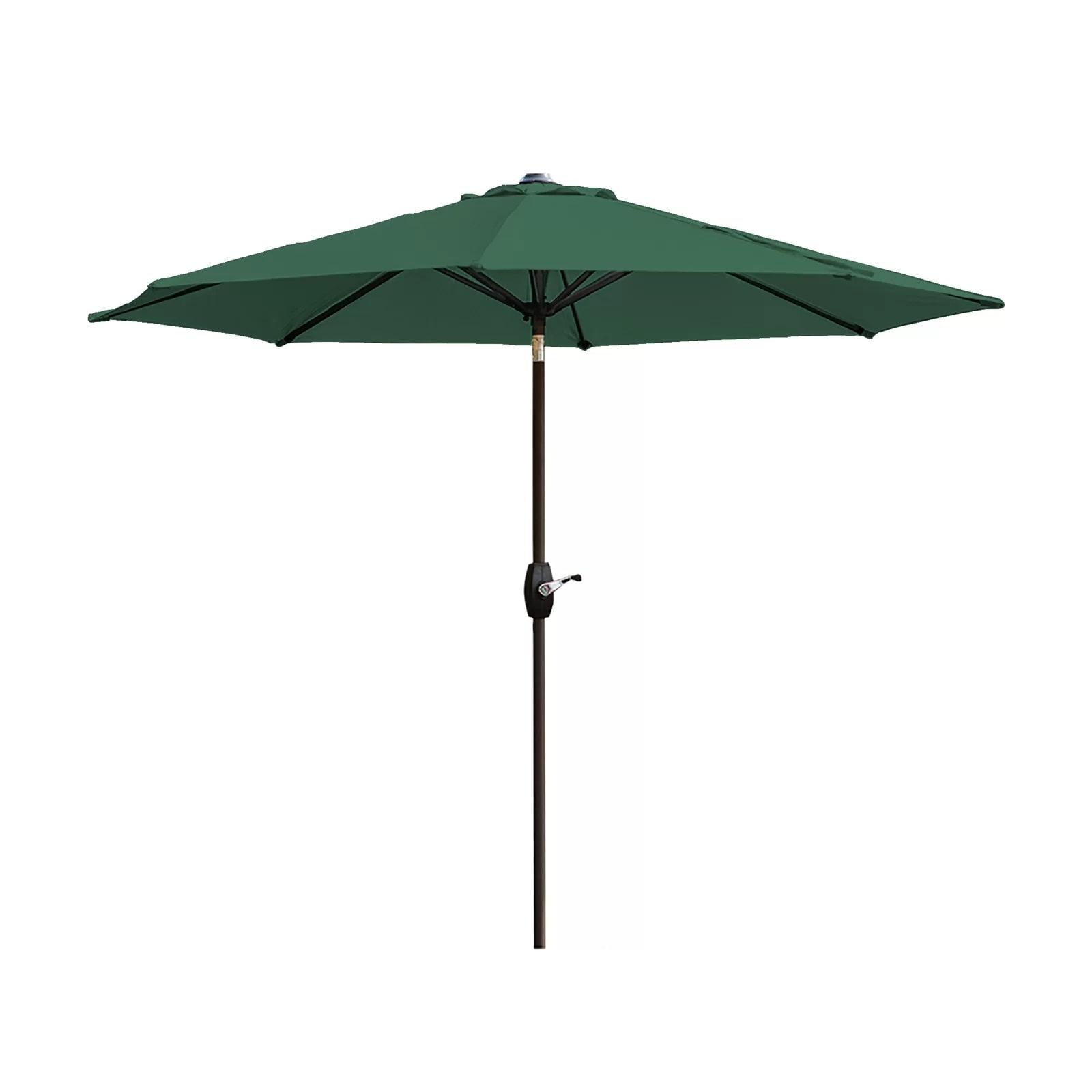 Westin Outdoor 9 Ft Patio Market Umbrella with Tilt & Crank, Dark Green