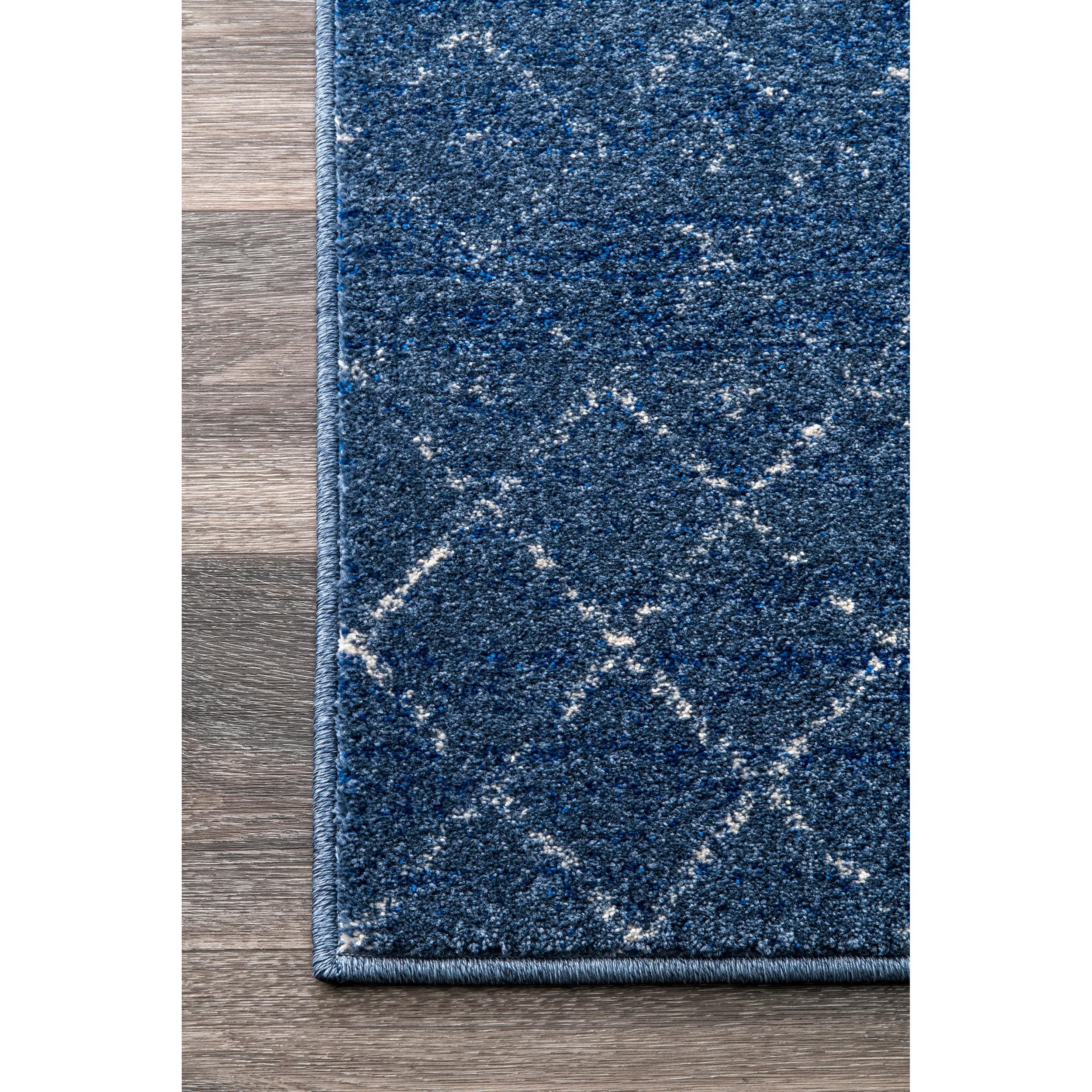 nuLOOM Moroccan Blythe Area Rug, Runner 2' 8" x 8', Dark Blue