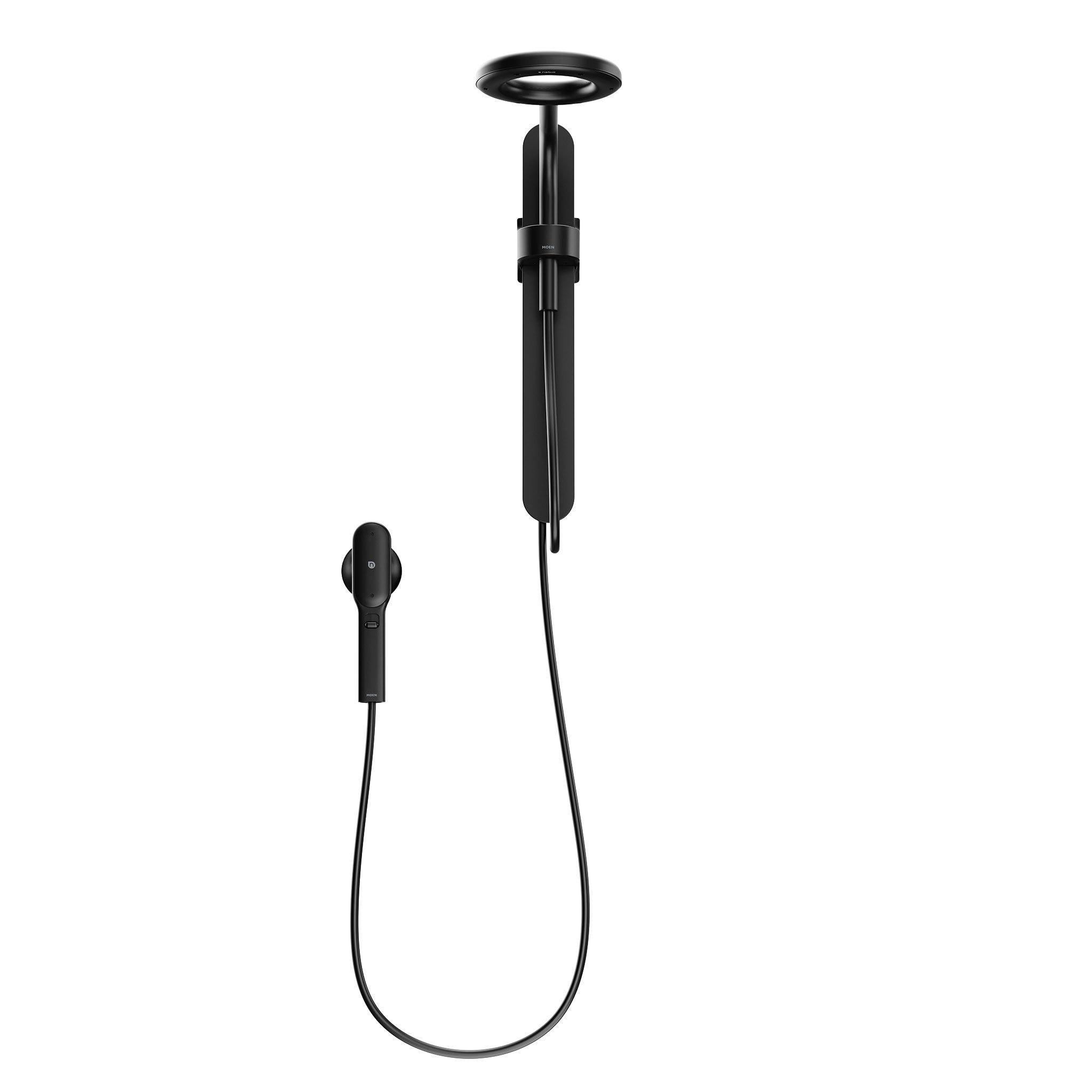 Moen N207C0Bl Matte Black Two-Function 7.9" Diameter Head Standard With Handshower