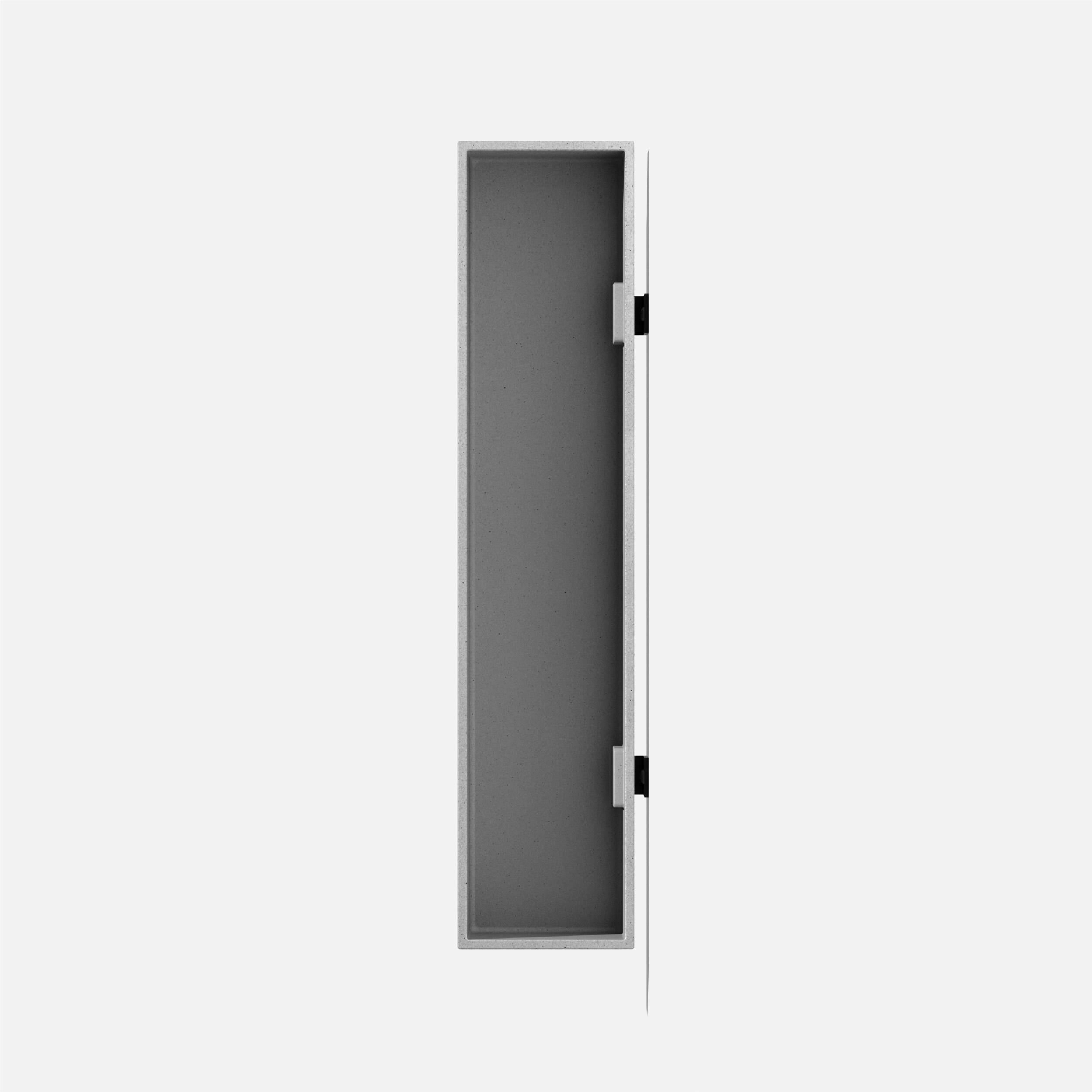 Veadek Geo Series Short Hanging 16" Planter - Gray