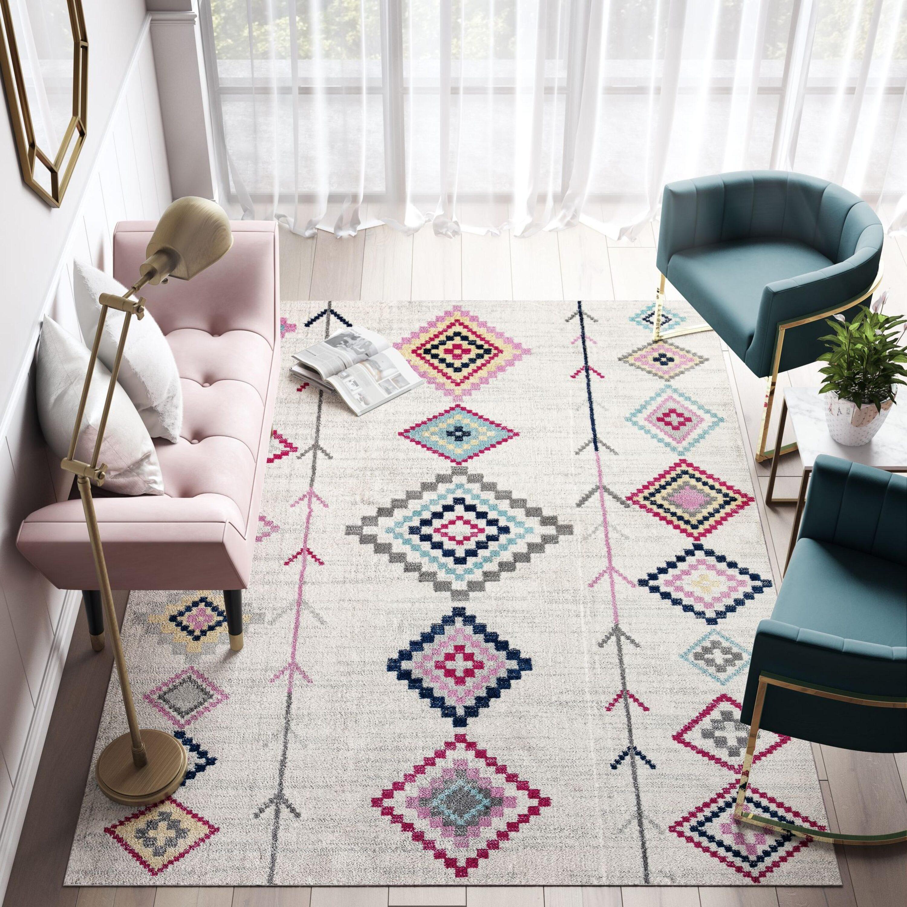 Rugs America Soleil BR15A Ivory Area Rug for Dining Room Rug Neutral Rug Living Room Rug Kitchen, 2'x4'