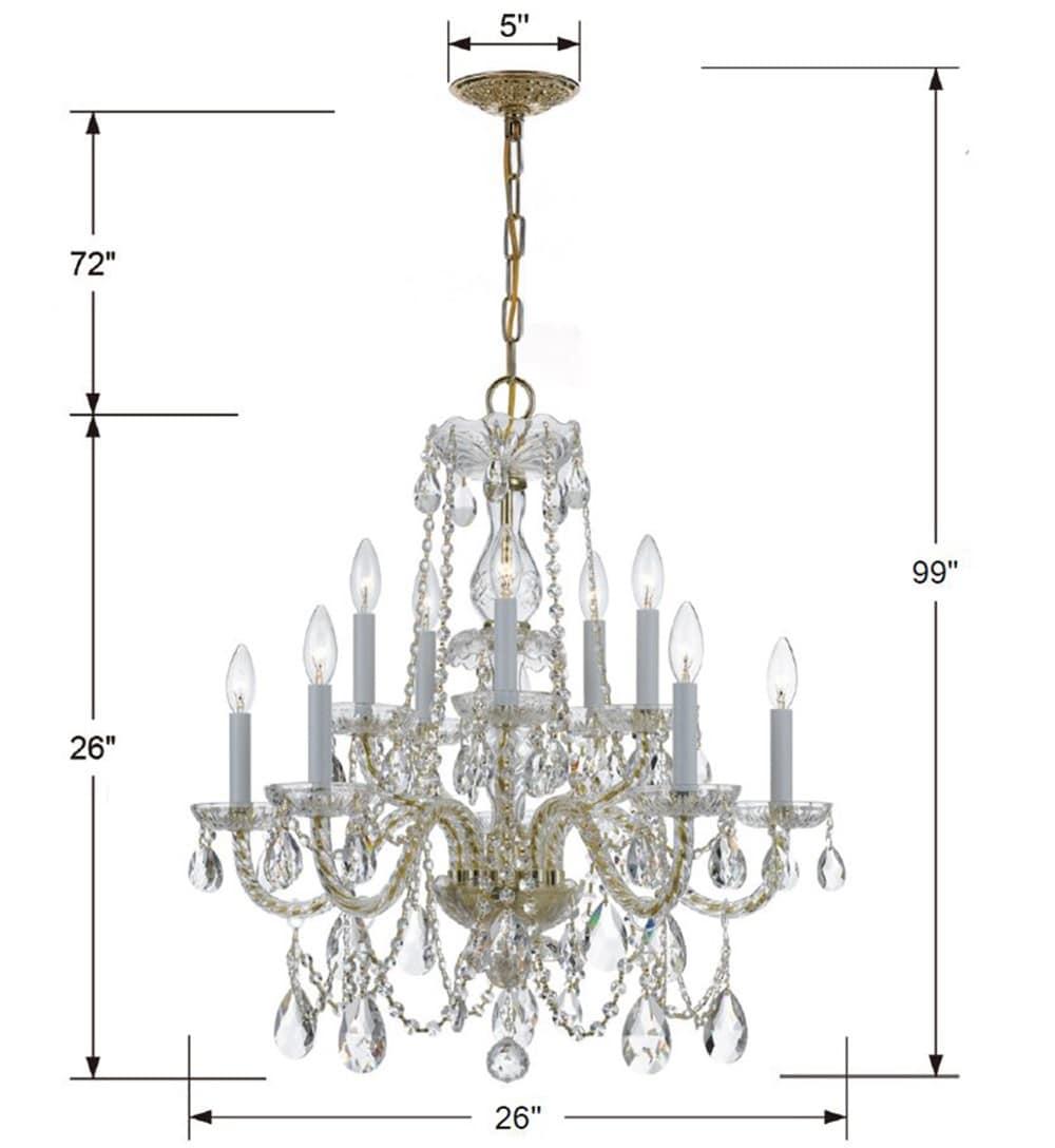 Crystorama Lighting - Ten Light Chandelier - Chandelier - Crystal - Ten Light