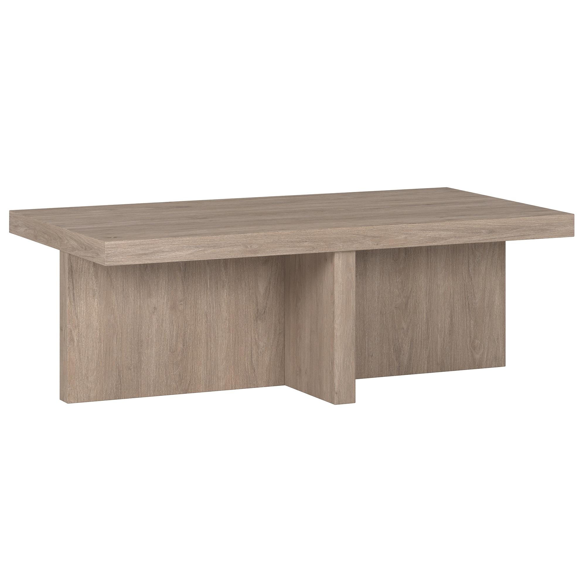 Evelyn&Zoe Contemporary Durable Rectangular Medium Density Fiberboard, Antiqued Gray Oak