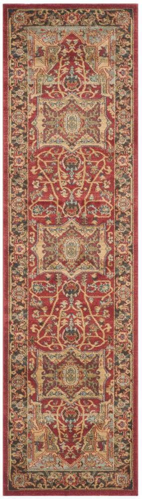 Mahal MAH625 Power Loomed Indoor Runner Rug - Natural/Navy - 2'2"x20' - Safavieh.