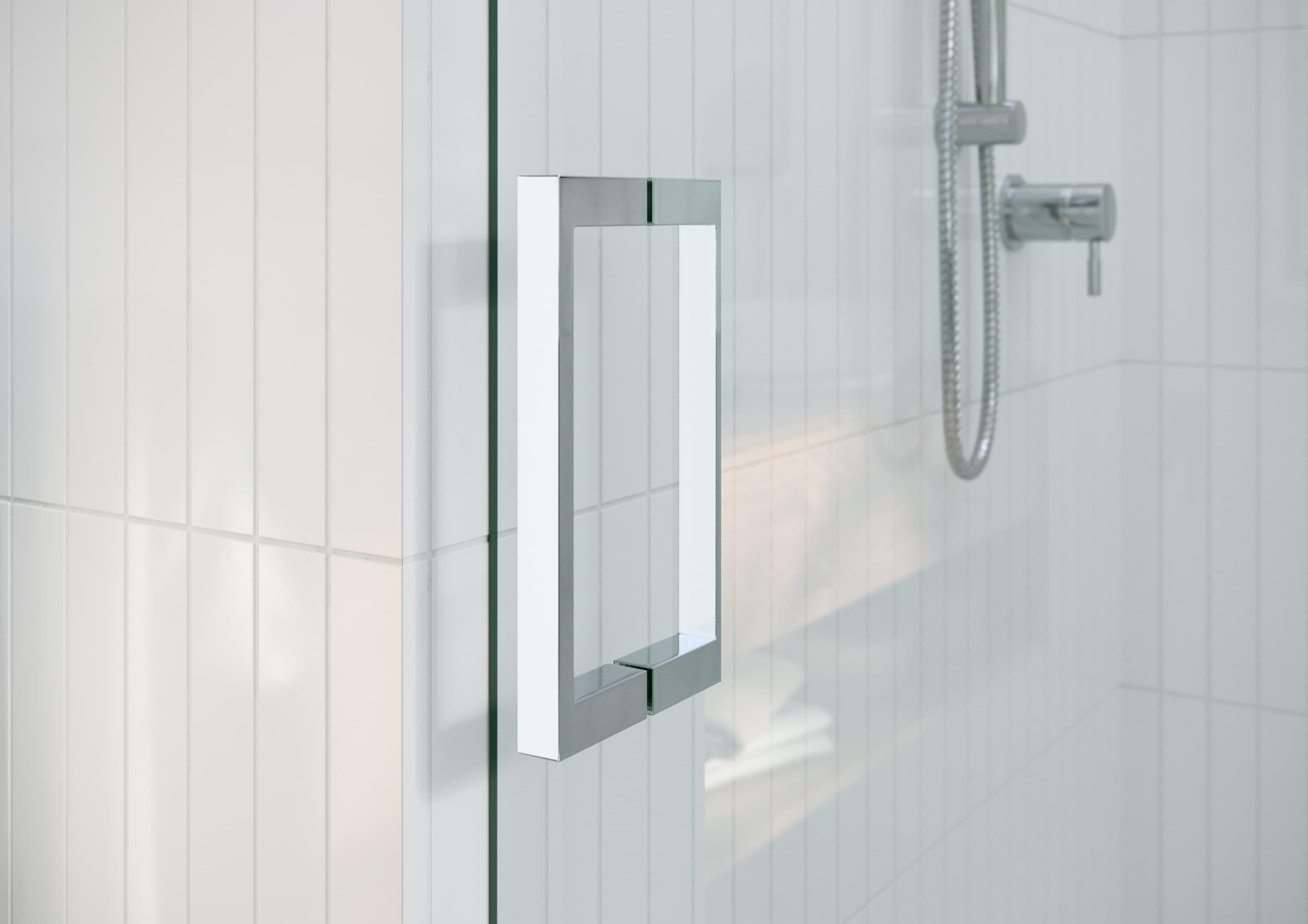 Astro 56 in. - 60 in. x 60 in. Frameless Sliding Bathtub Door