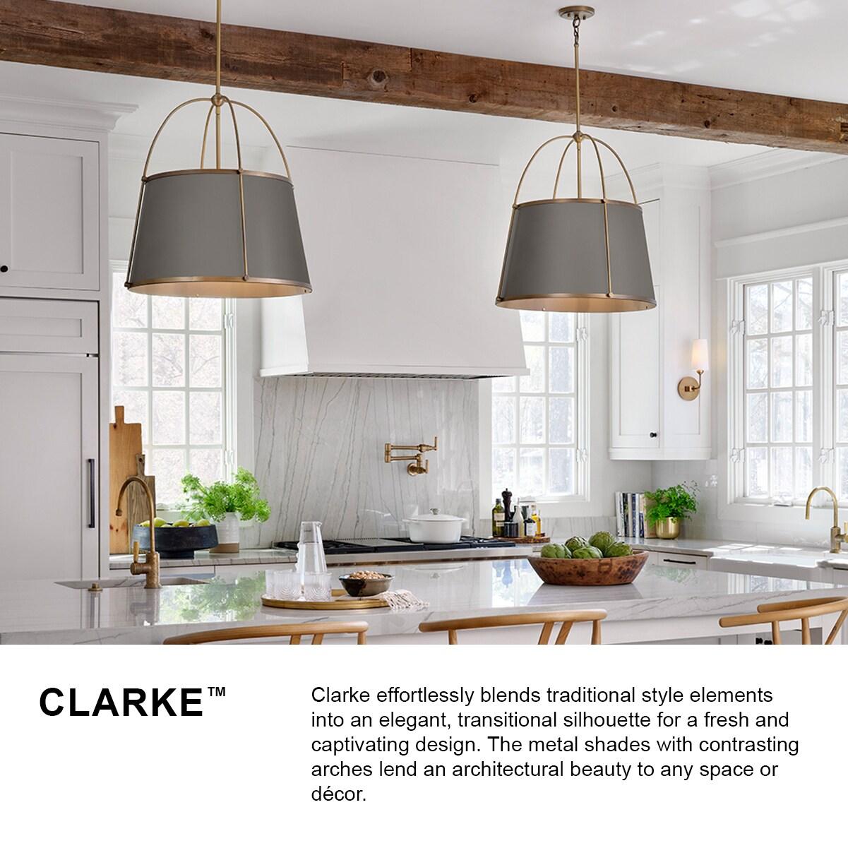 Hinkley Lighting - Clarke - 1 Light Medium Pendant in Traditional-Transitional